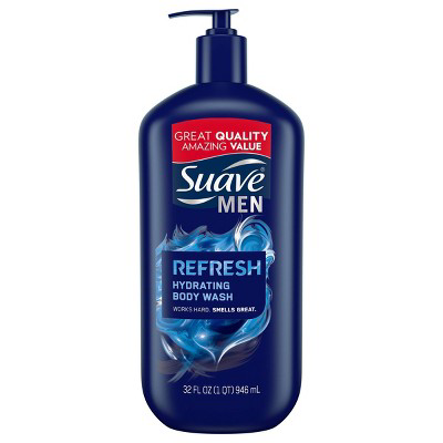 Suave Suave Men Refresh Hydrating Body Wash Soap for All Skin Types  32 fl oz