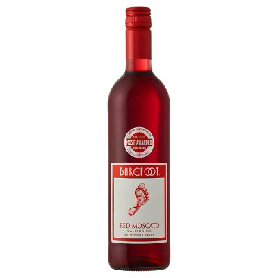 Barefoot Barefoot Red Moscato Wine  750ml Bottle