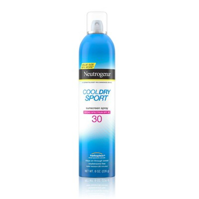 Neutrogena Neutrogena Cool Dry Sport Water Resistant Sunscreen Spray  SPF 30  8oz