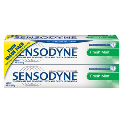 Sensodyne Sensodyne Fresh Mint Sensitivity Protection  2ct/4oz