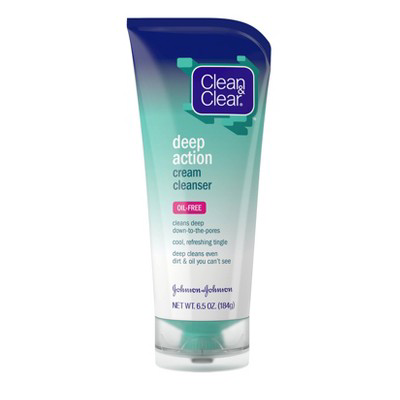 Clean & Clear Clean & Clear Oil Free Deep Action Cream Facial Cleanser 6.5oz
