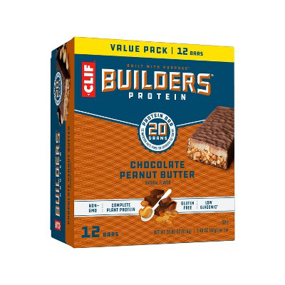 CLIF Bar CLIF Builders Protein Bars Chocolate Peanut Butter 20g Protein 12ct