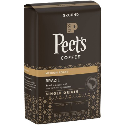 Peet's Coffee Peet's Brazil Single Origin Medium Roast Ground Coffee 18oz