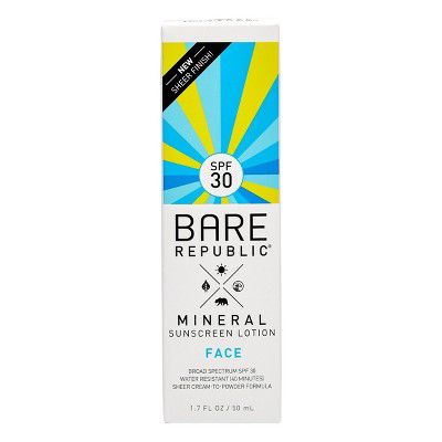 Bare Republic Bare Republic Mineral Face Sunscreen Lotion SPF 30 1.7 fl oz