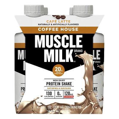 Muscle Milk Muscle Milk Coffee House Protein Shake  Café Latte  11 fl oz/4ct