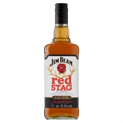Jim Beam Red Stag cseresznye ízesítésű Bourbon whiskey alapú likőr 32,5% 1 l