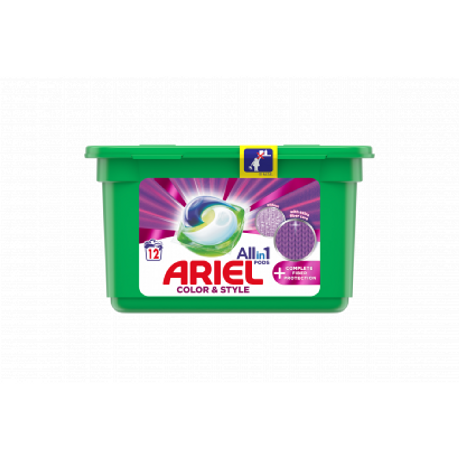 Ariel Allin1 PODS + Textilvédelem Mosókapszula, 12 Mosáshoz 