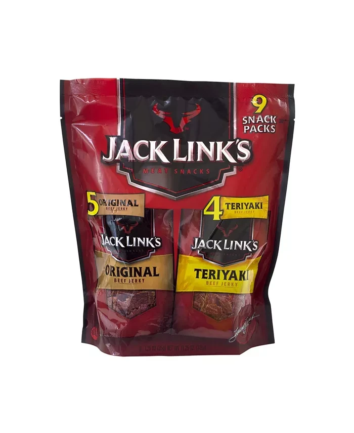 Jack Link's Premium Cuts Beef Jerky Snack Packs Variety Bag 1.25oz 9ct