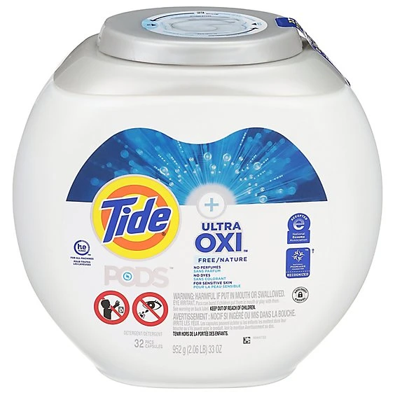 Tide Pods Laundry Detergent Pacs With OxiFree 32ct