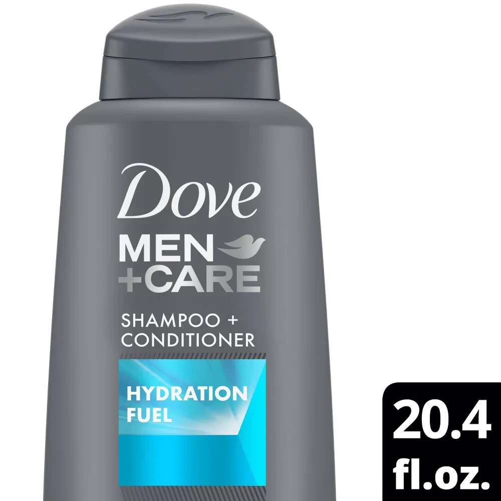 Dove Men+care 2 in 1 Formula Fortyfying Shampoo + Conditioner, Hydration Fuel