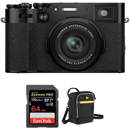 FUJIFILM X100V FUJIFILM X100V Digital Camera with Accessories Kit (Black)
