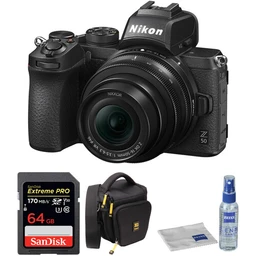 Nikon Z50 Nikon Z 50 Mirrorless Digital Camera with 16-50mm Lens and Accessories Kit
