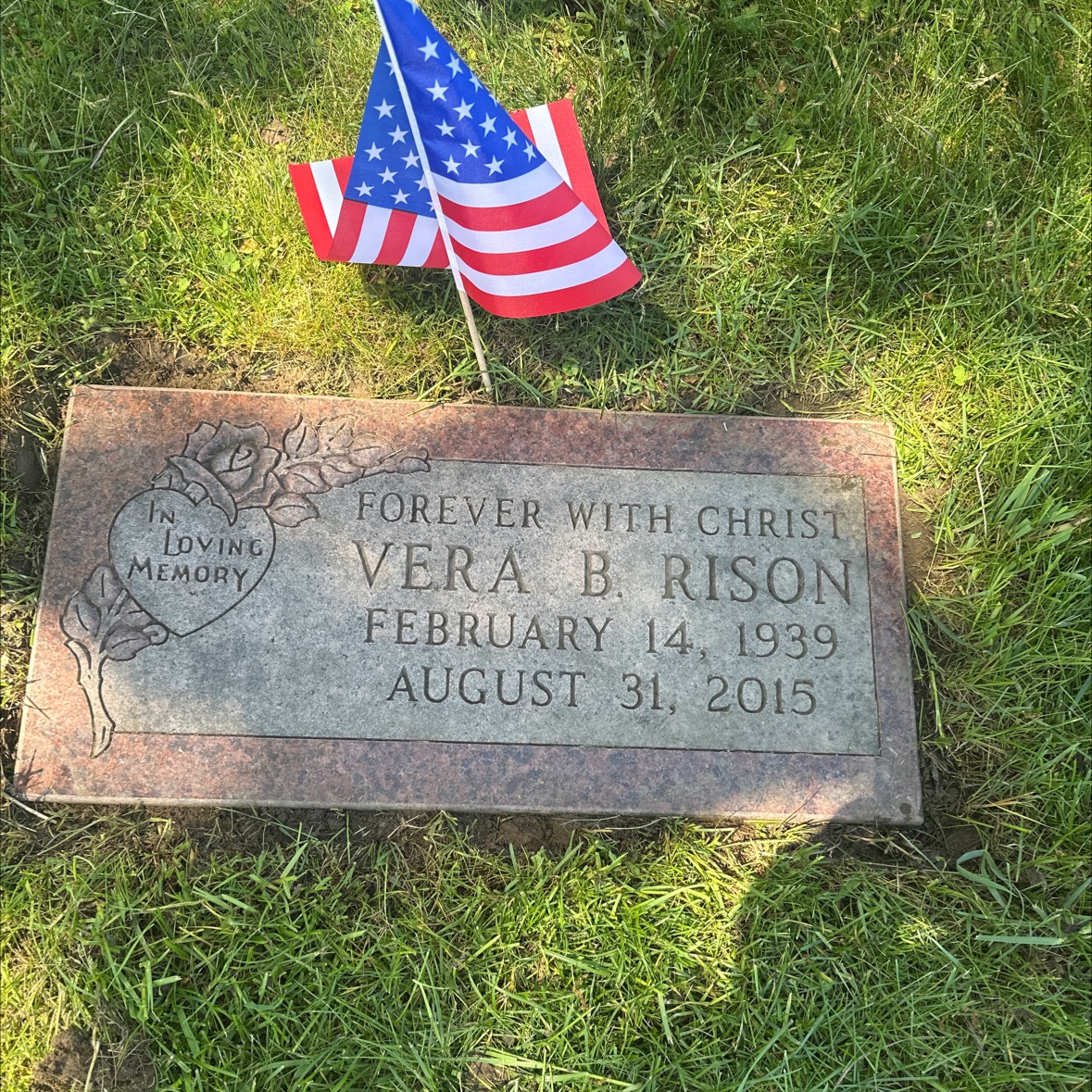 Grave of Vera Rison
