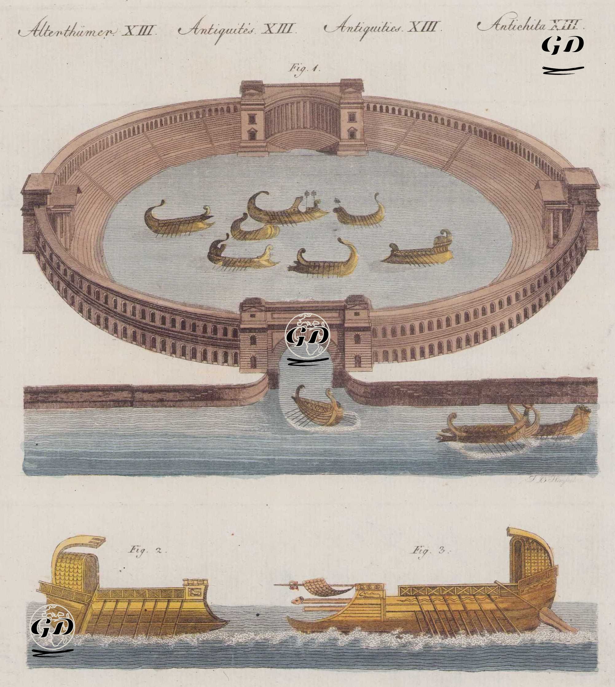 Naumachia ve Naumachia'da Kullanılan Savaş Gemileri -  - 1802