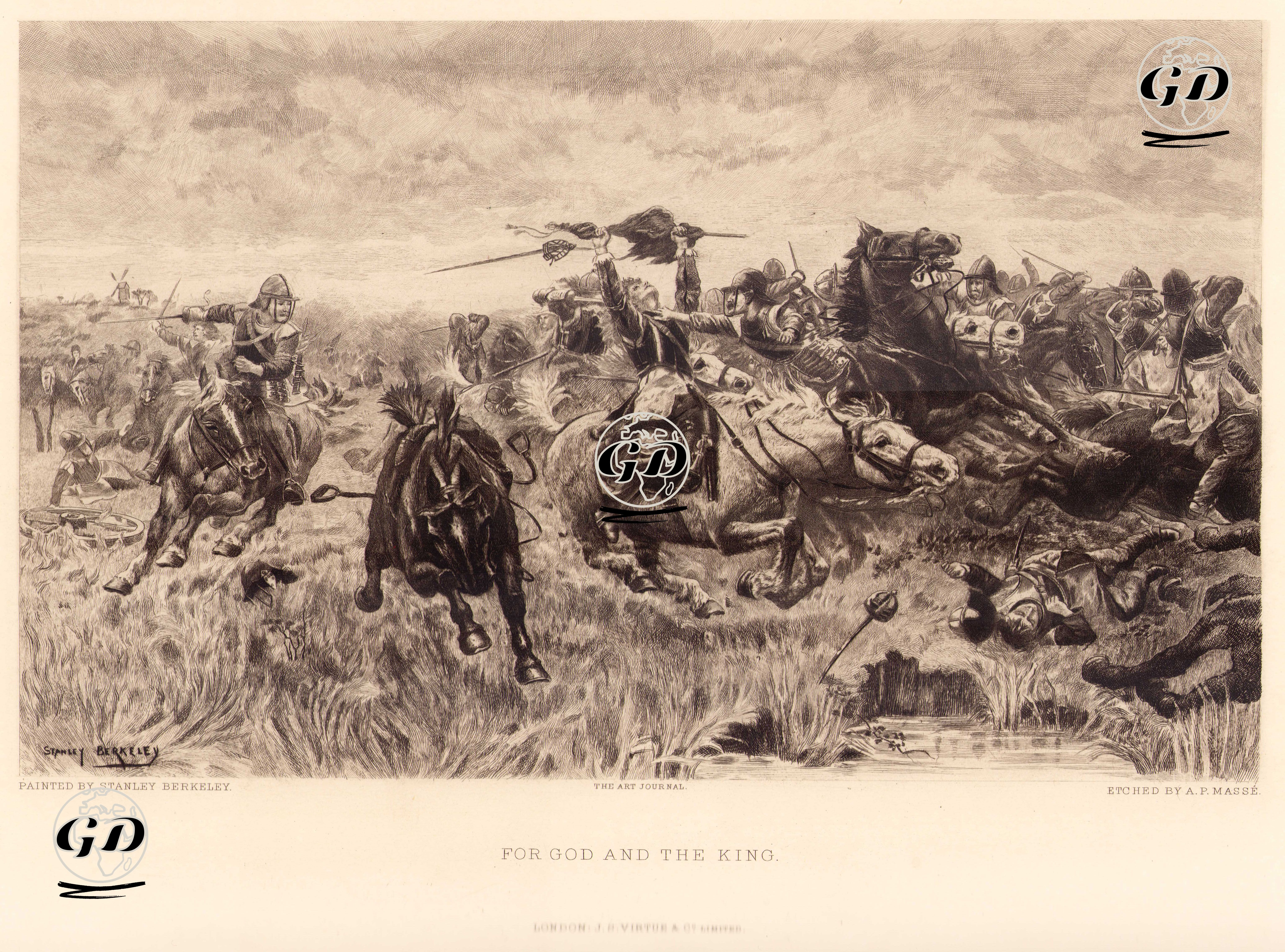 For God And The King  - Stanley Berkeley (1855-1909) - 1891