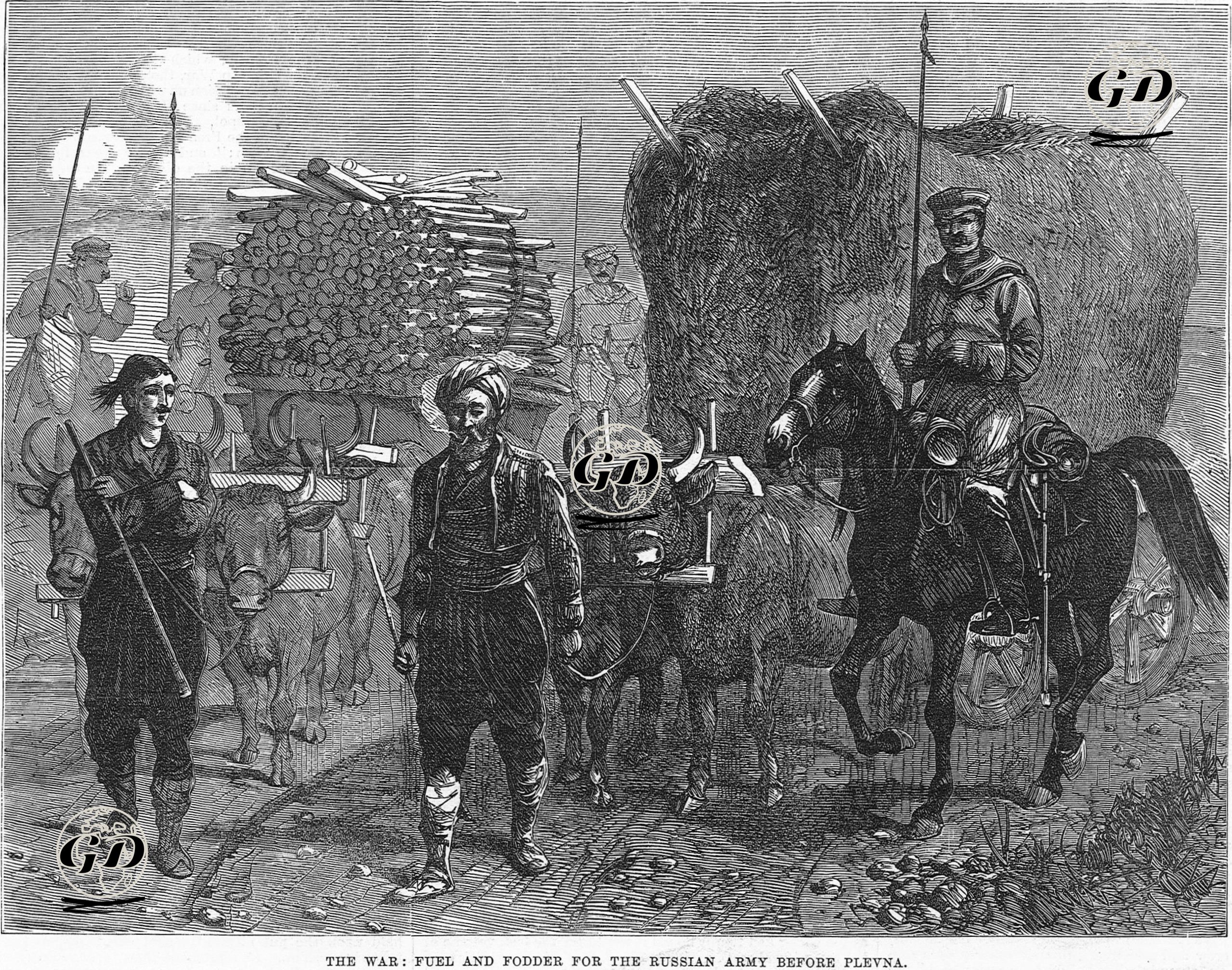 The War-Fuel And Fodder For The Russian Army Before Plevna -  - 1877