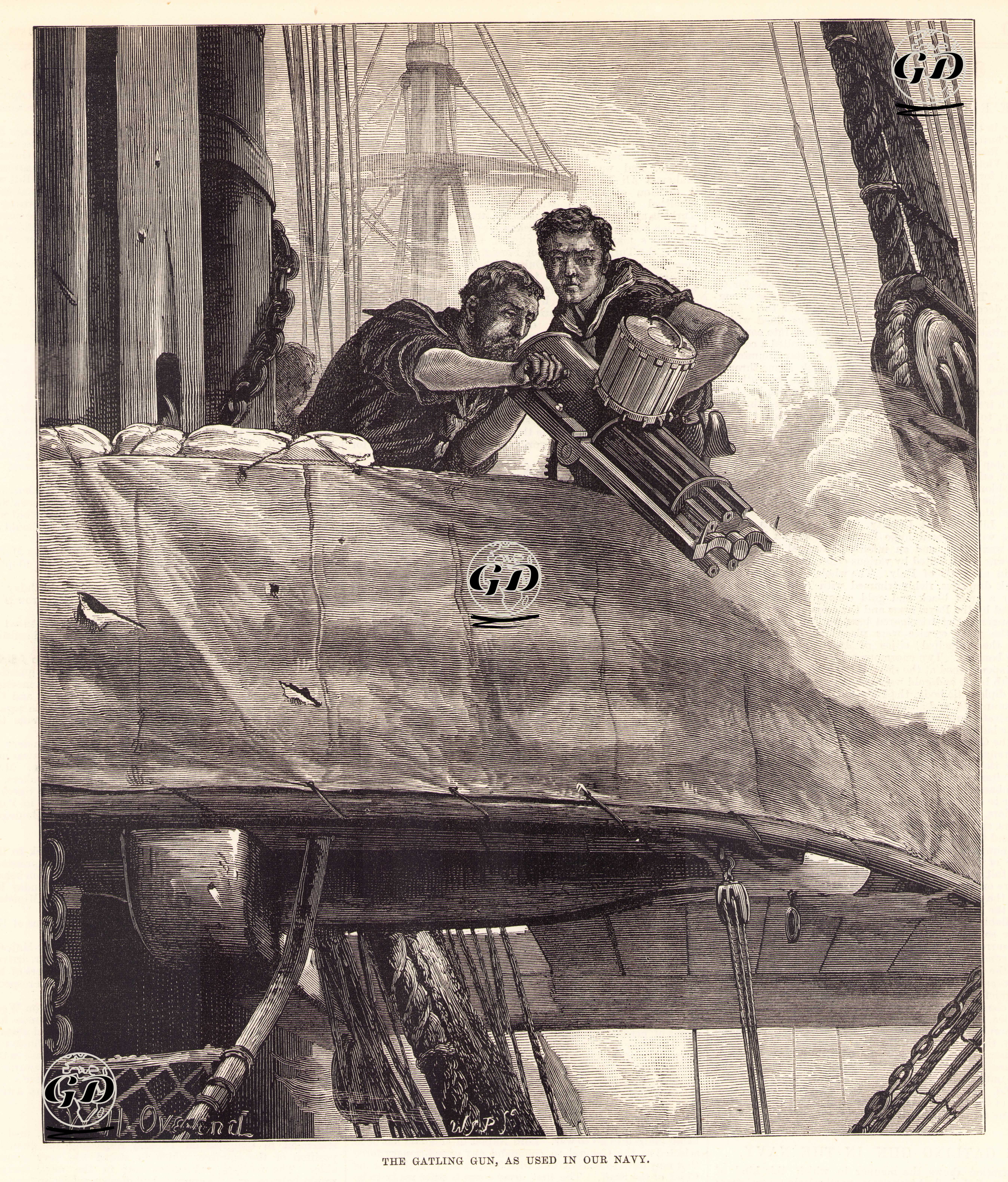 İngiliz Donanmasında Kullanılan Mitralyöz -  - 1878