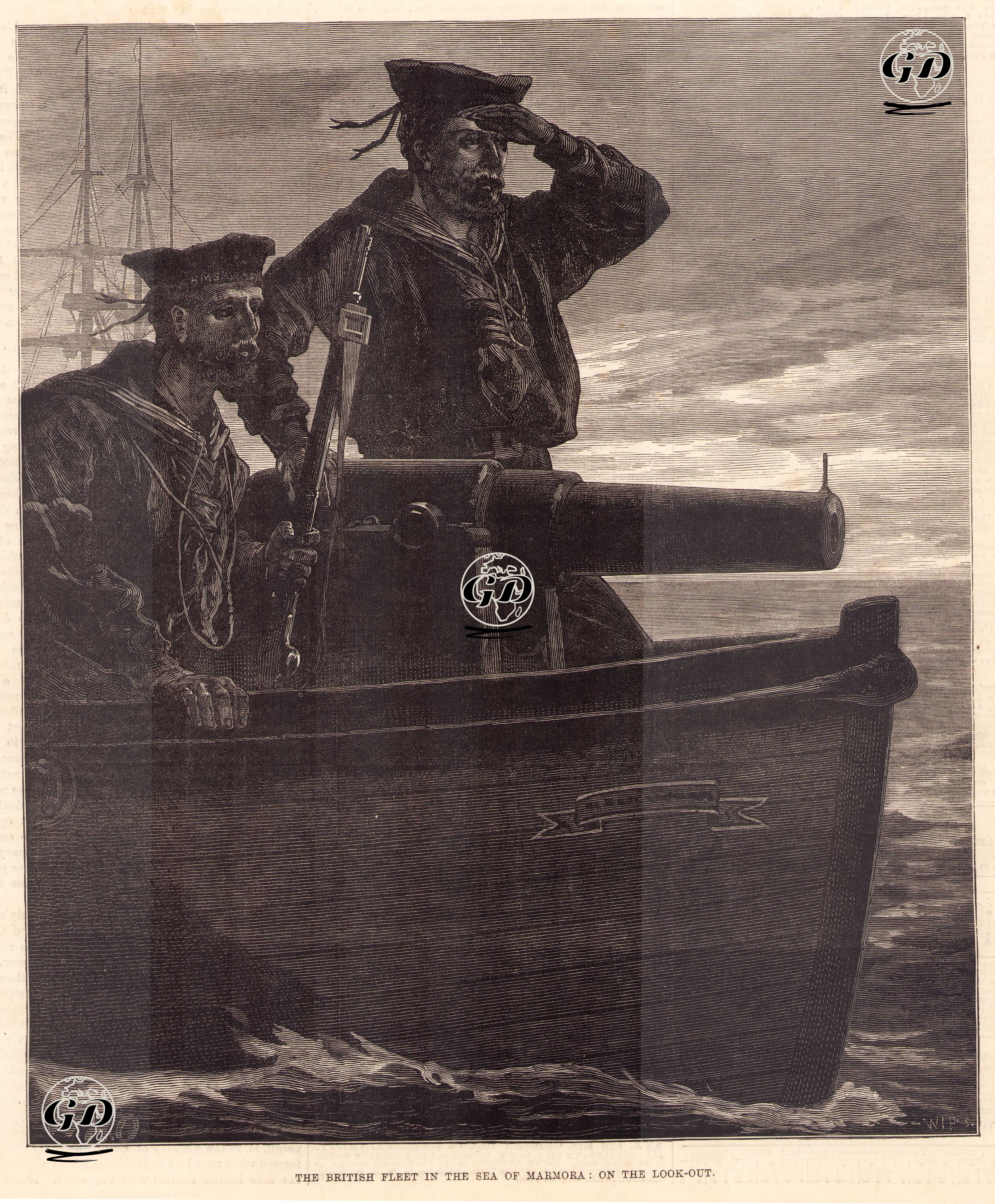 93 Harbi Sırasında Marmara Denizinde Bulunan İngiliz Donanmasında Keşif -  - 1878