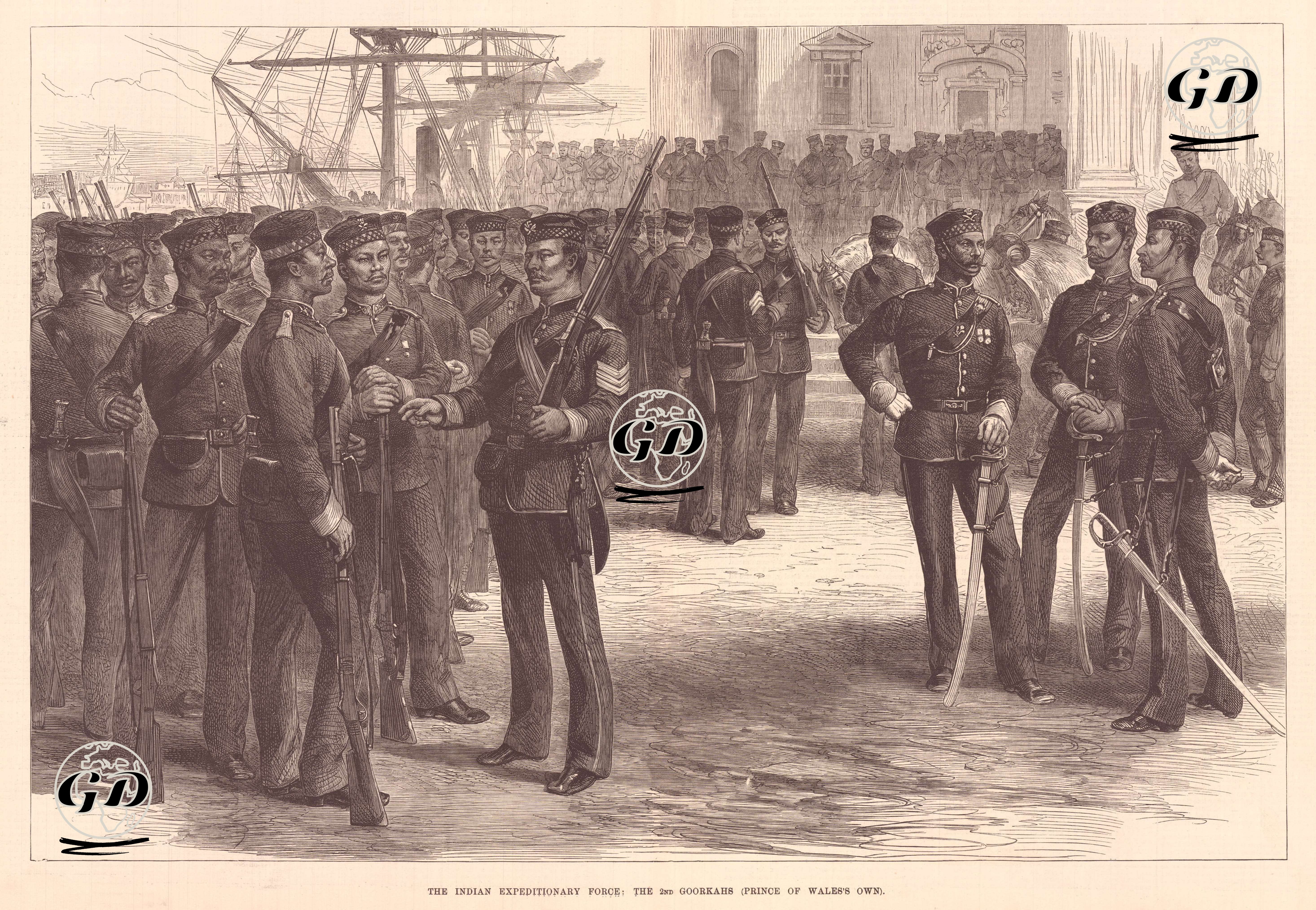 Avrupa'da(Malta'da) Bulunan Hindistan Ordusuna Bağlı 2. Gurkalar(Nepal) Alayı -  - 1878