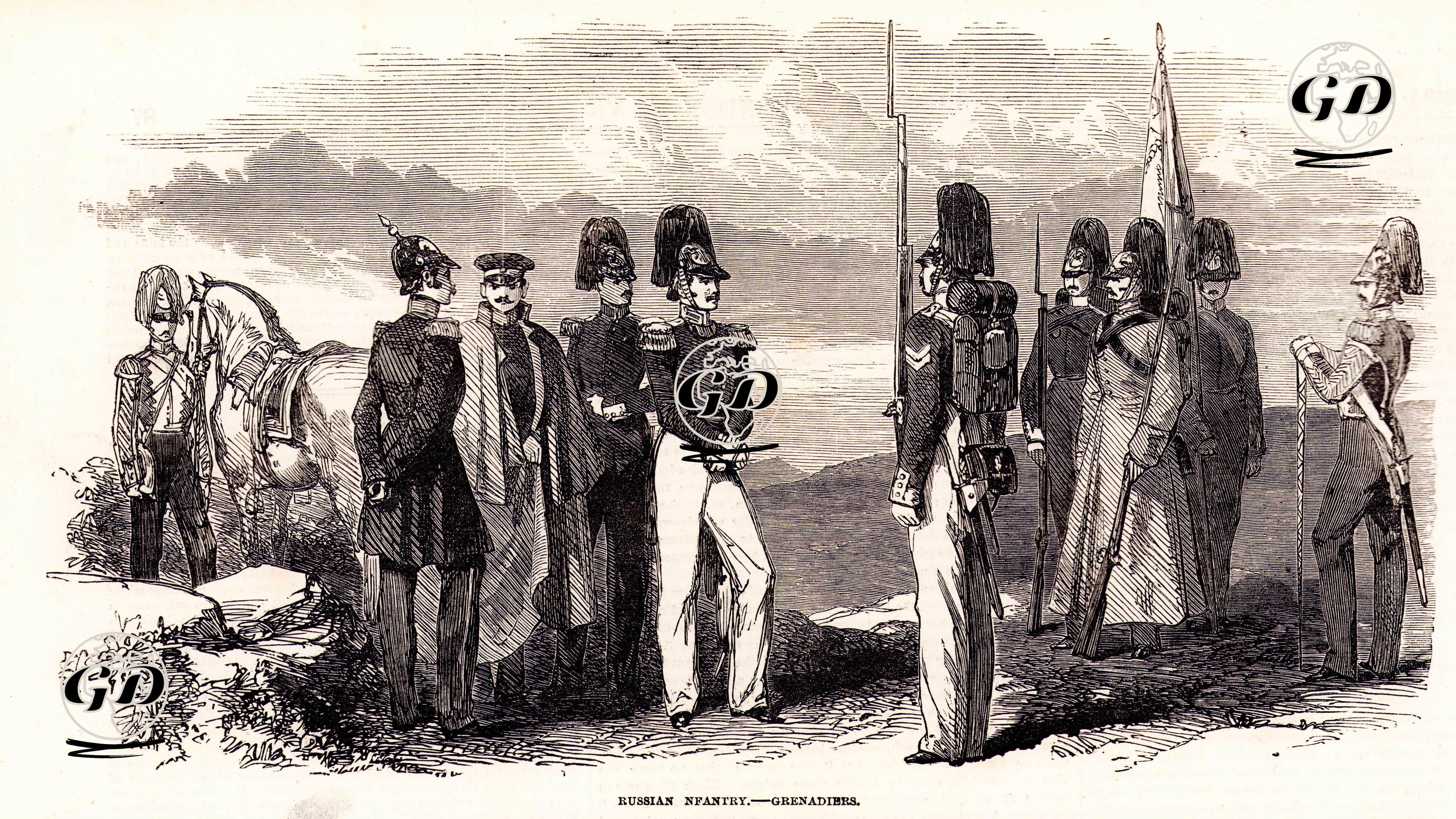 Kırım Savaşı Sırasında Rus Piyadeleri  -  - 1853