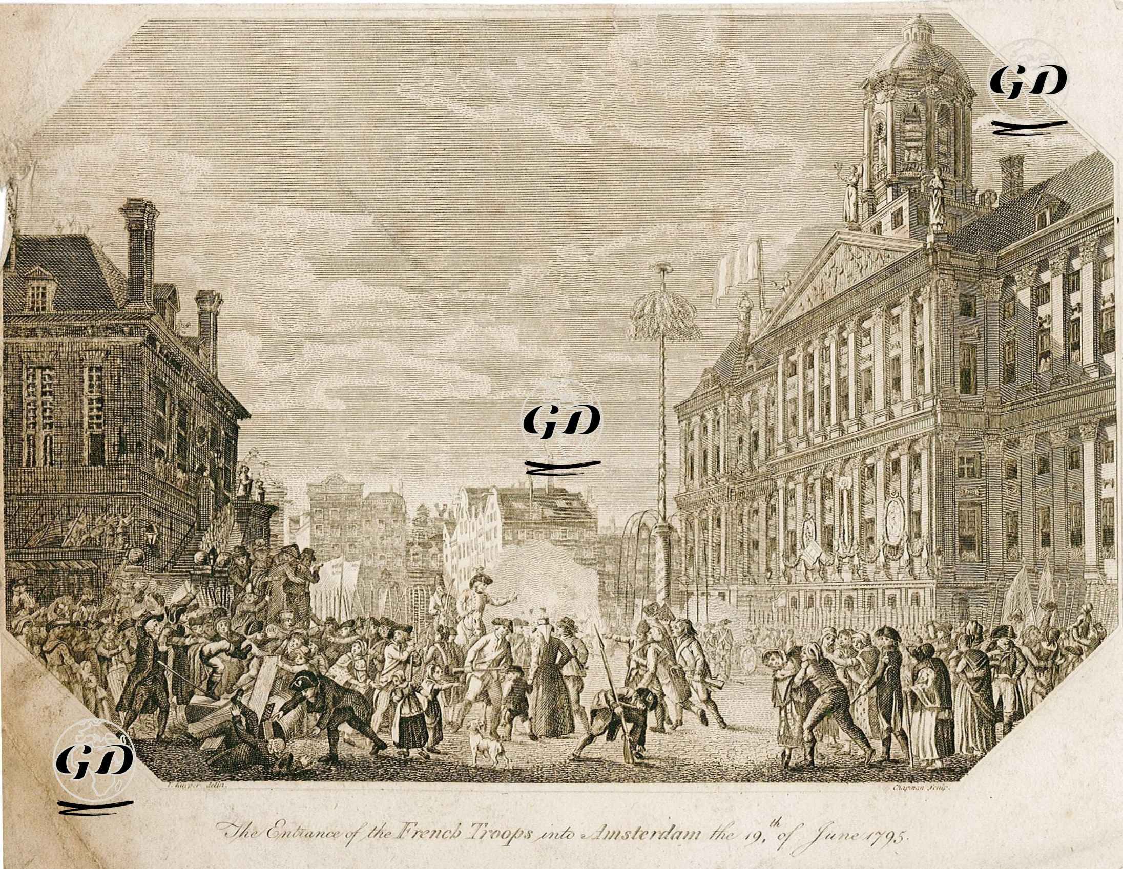 The Entrance Of The French Troops Into Amsterdam The 19.th Of June 1795 - Jacques Kuyper (1761-1808) - 1802
