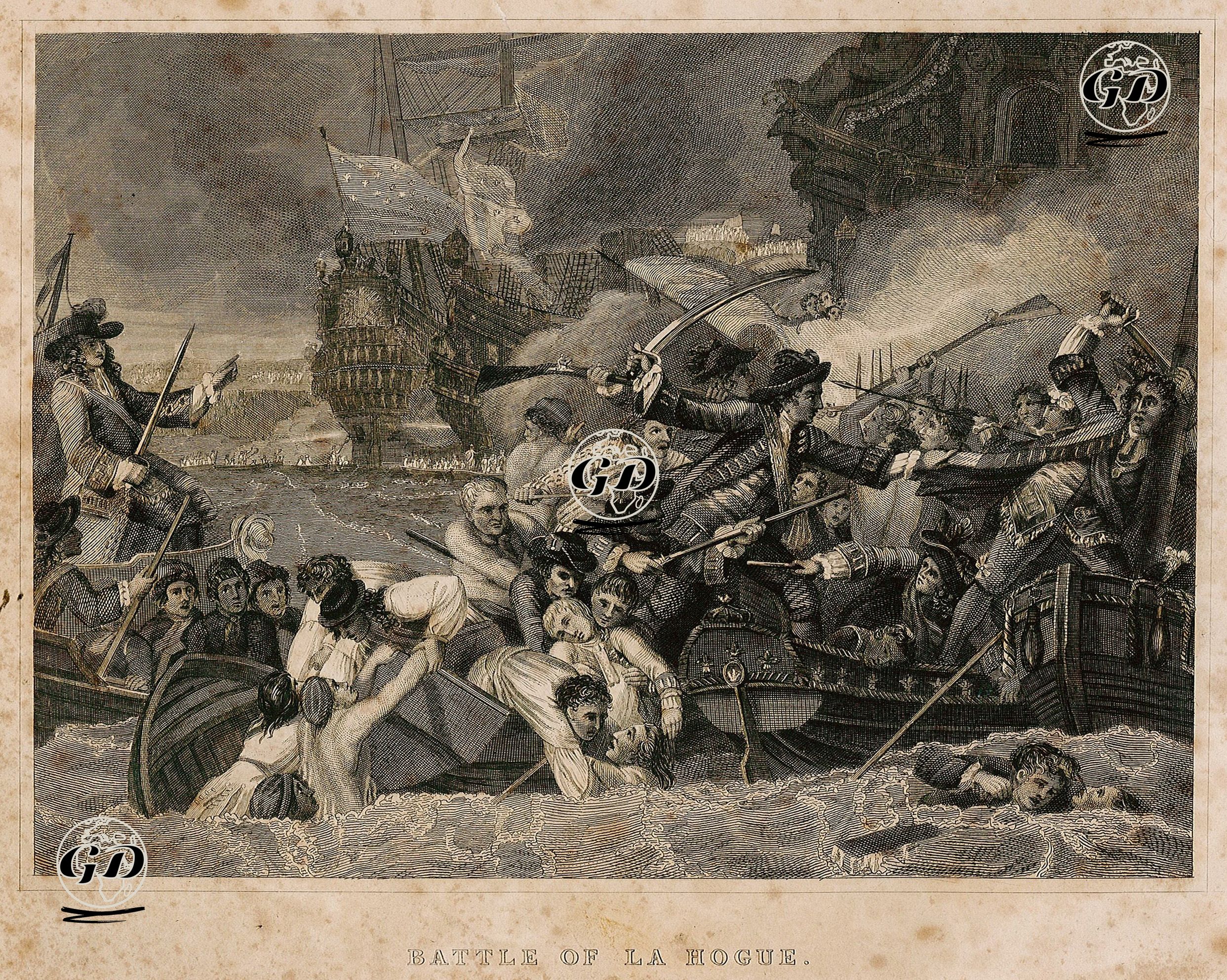 La Hogue Deniz Savaşı ( 23 Mayıs 1692) -  - 1830-1850's
