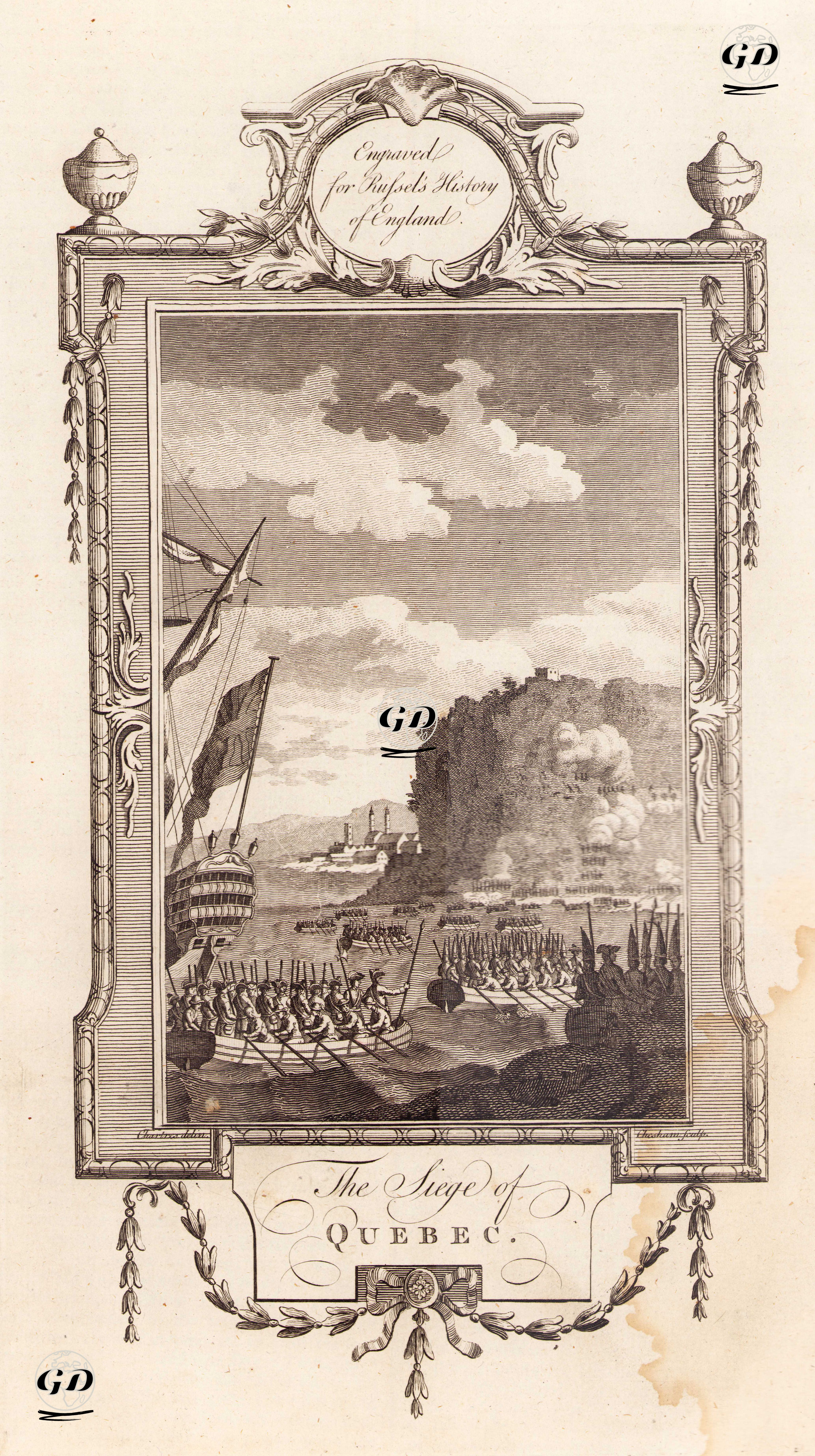 Yedi Yıl Savaşları (1754-1763) Kapsamında Gerçekleşen İngiliz Ordusunun Quebec Kuşatması (13 Eylül 1759) - Chartres - 1780