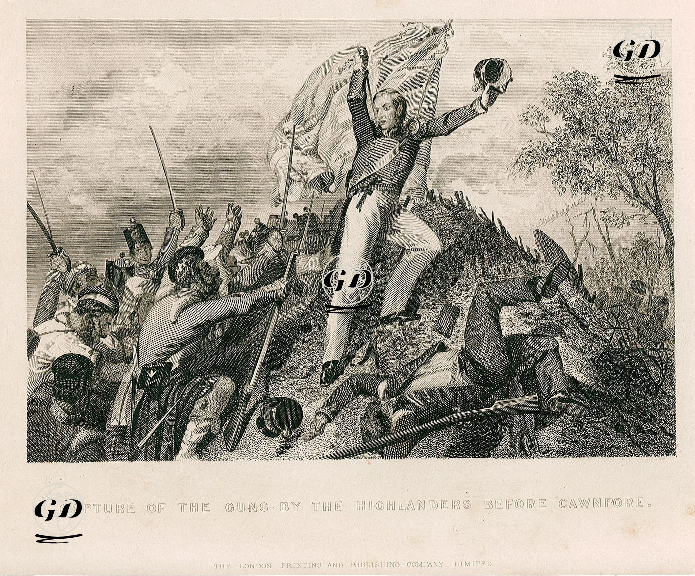 1857 Yılında Kanpur'un İsgalinden Kurtarmak İçin İskoç Birliğinin Hücumu -  - 1858