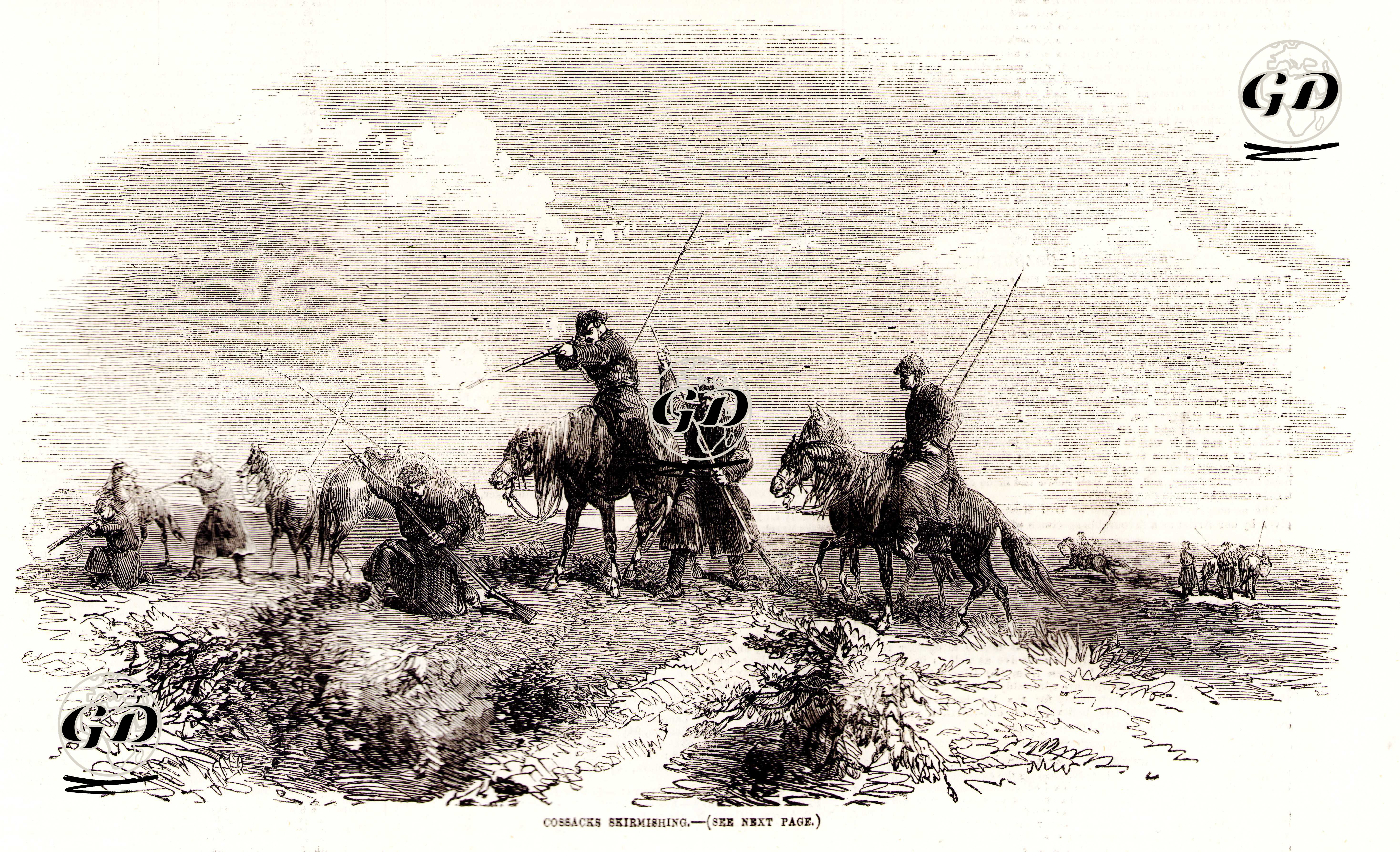 Cossacks Skirmishing  -  - 1855