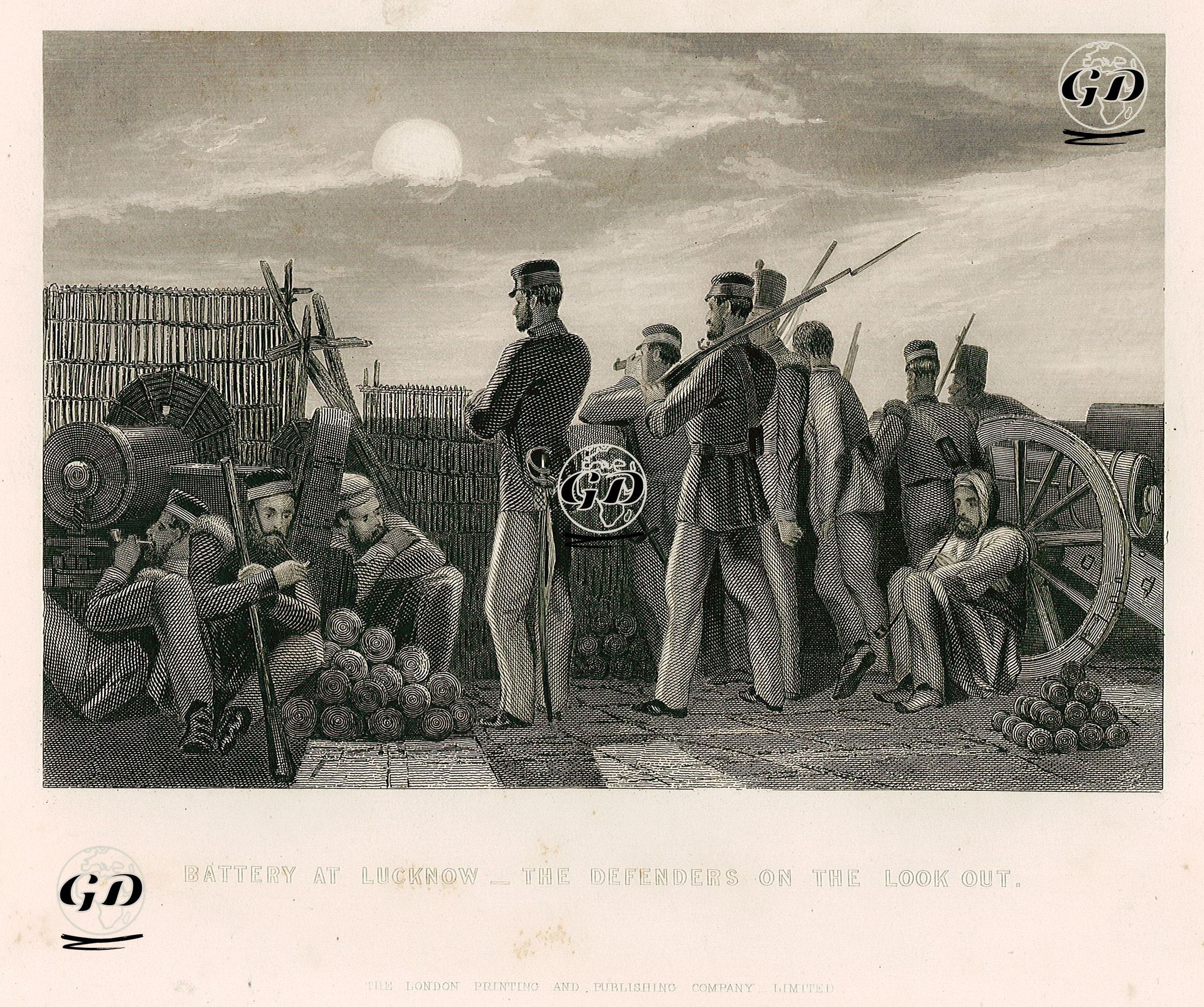 Hint İsyanı Sırasında Lucknow Kuşatması'nda İngiliz Birlikleri -  - 1858