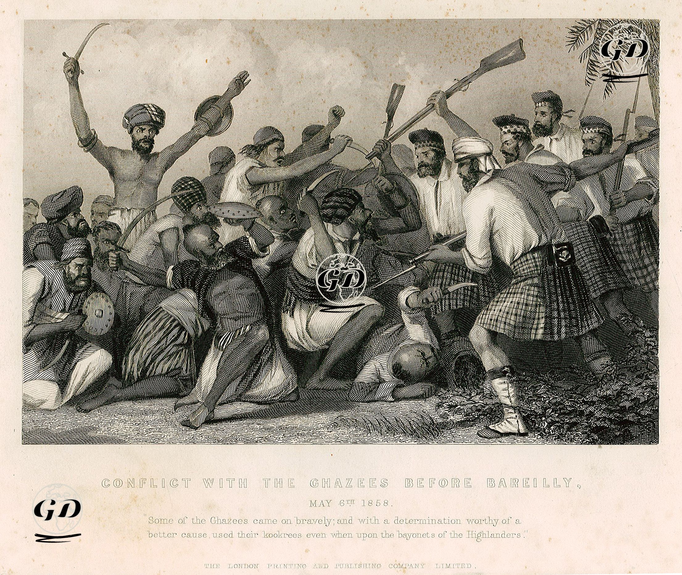 Conflict With The Ghazees Before Bareilly, May 6 1858 -  - 1858