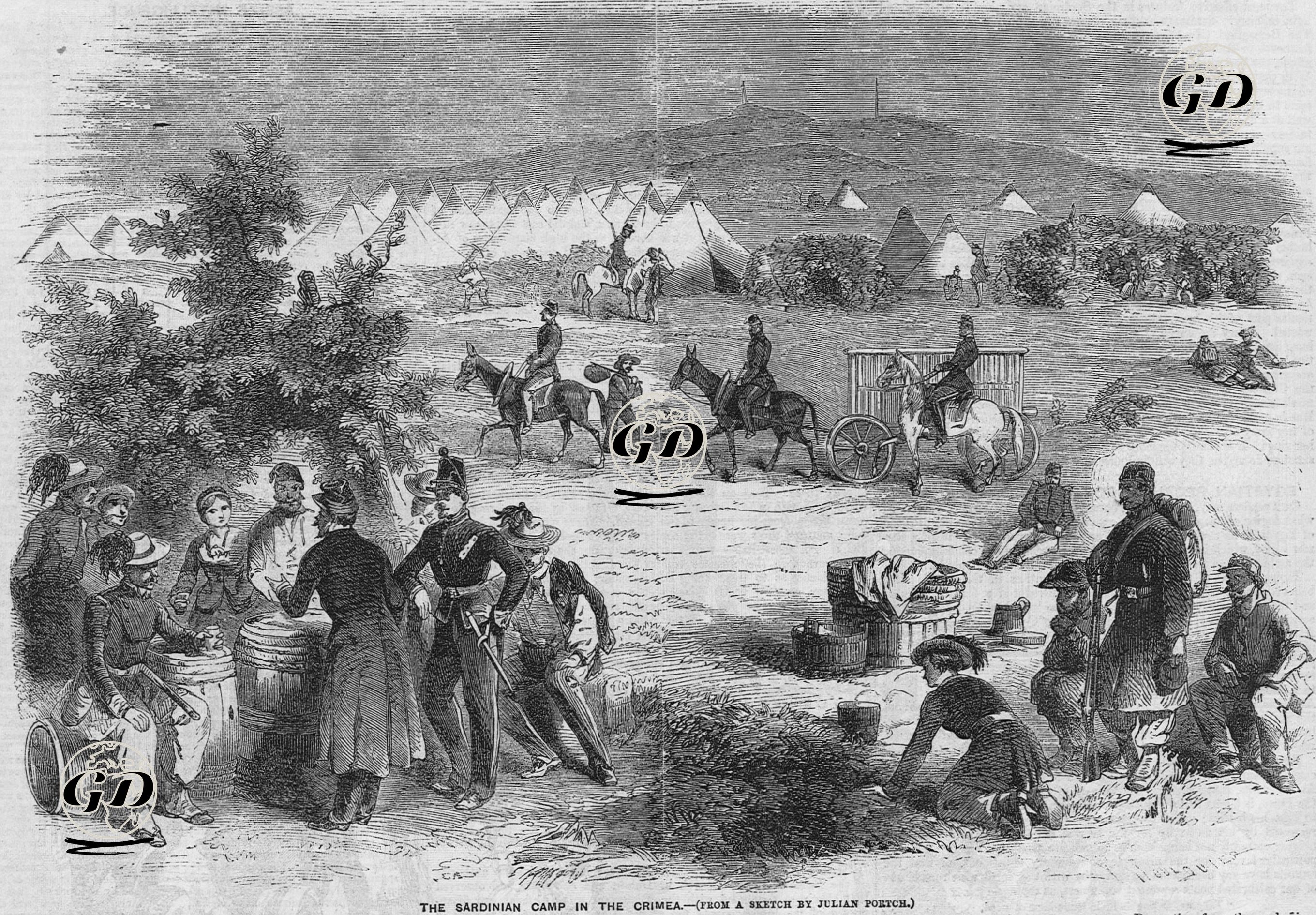 The Sardinian Camp İn The Crimea -  - 1855