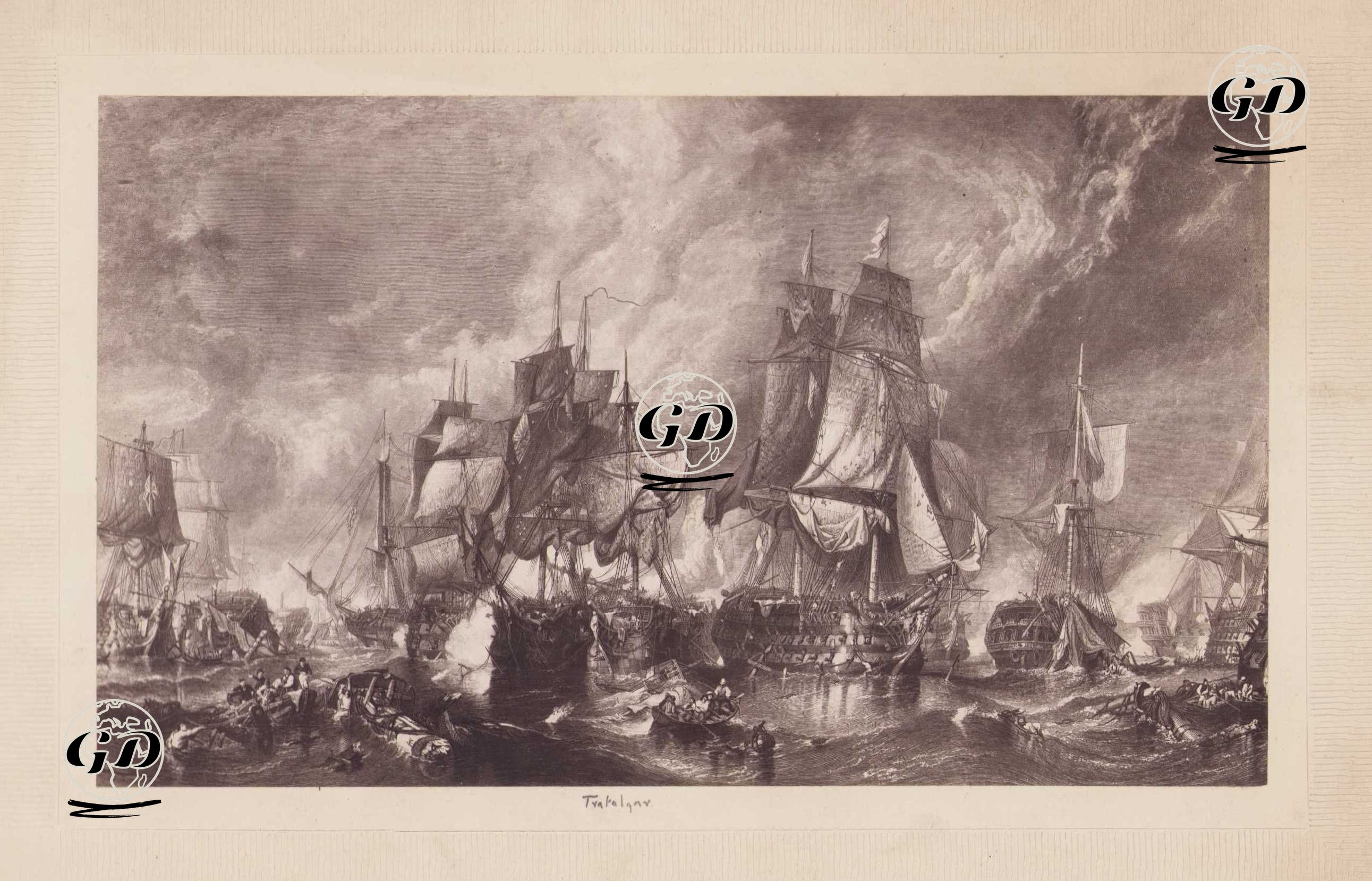 Trafalgar Deniz Savaşı - Clarkson Stanfield (1793-1867) - 1850's-1890's