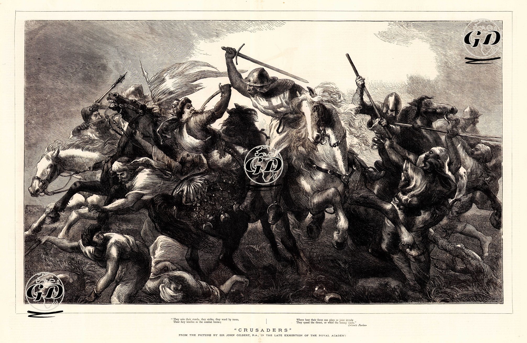 Crusaders - John Gilbert (1817-1897) - 1876