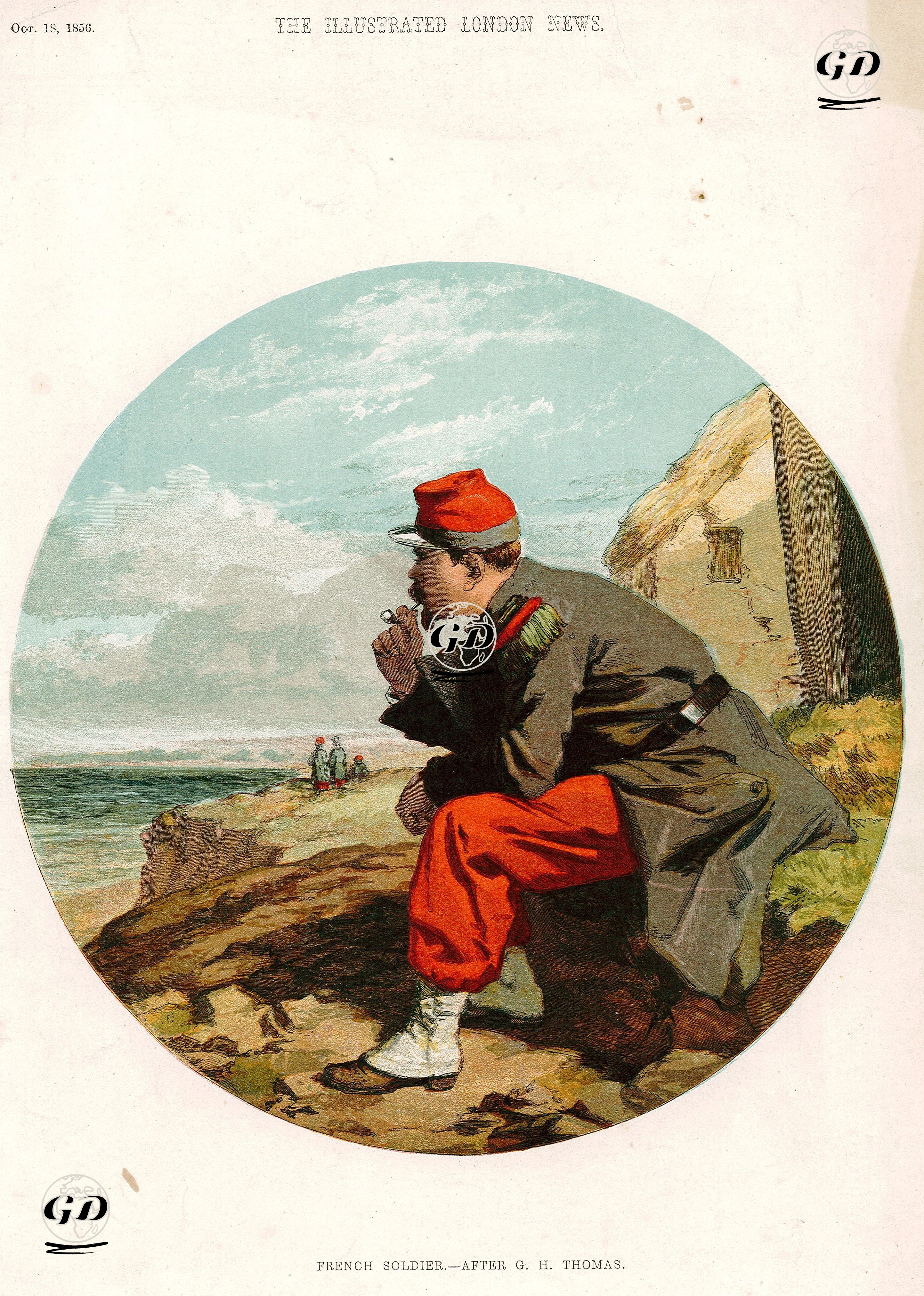 French Soldier - George Housman Thomas (1824-1868) - 1856