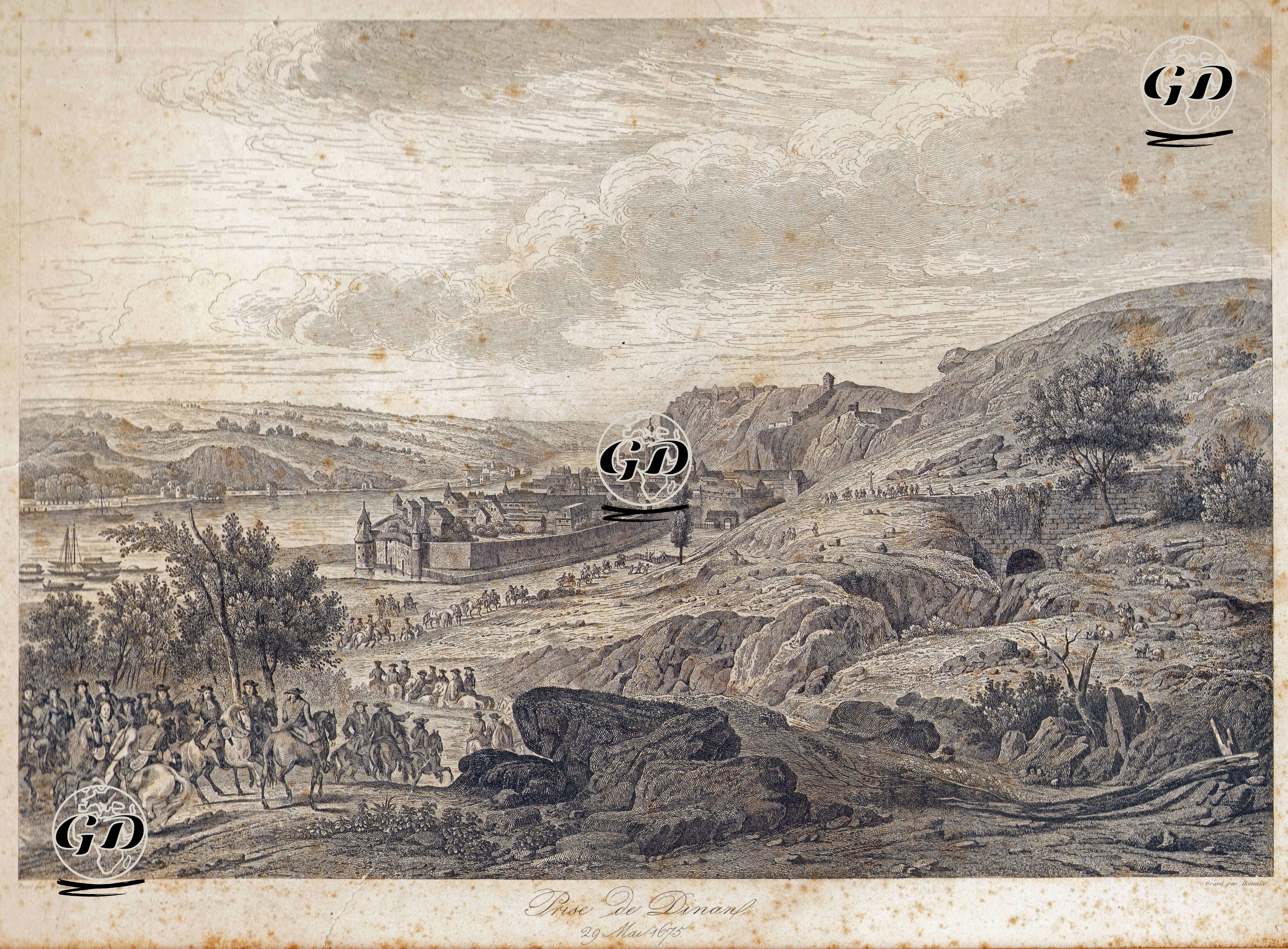 Prise de Dinan 29 Mai 1675 - Adam François Van Der Meulen (1632-1690) - 1838