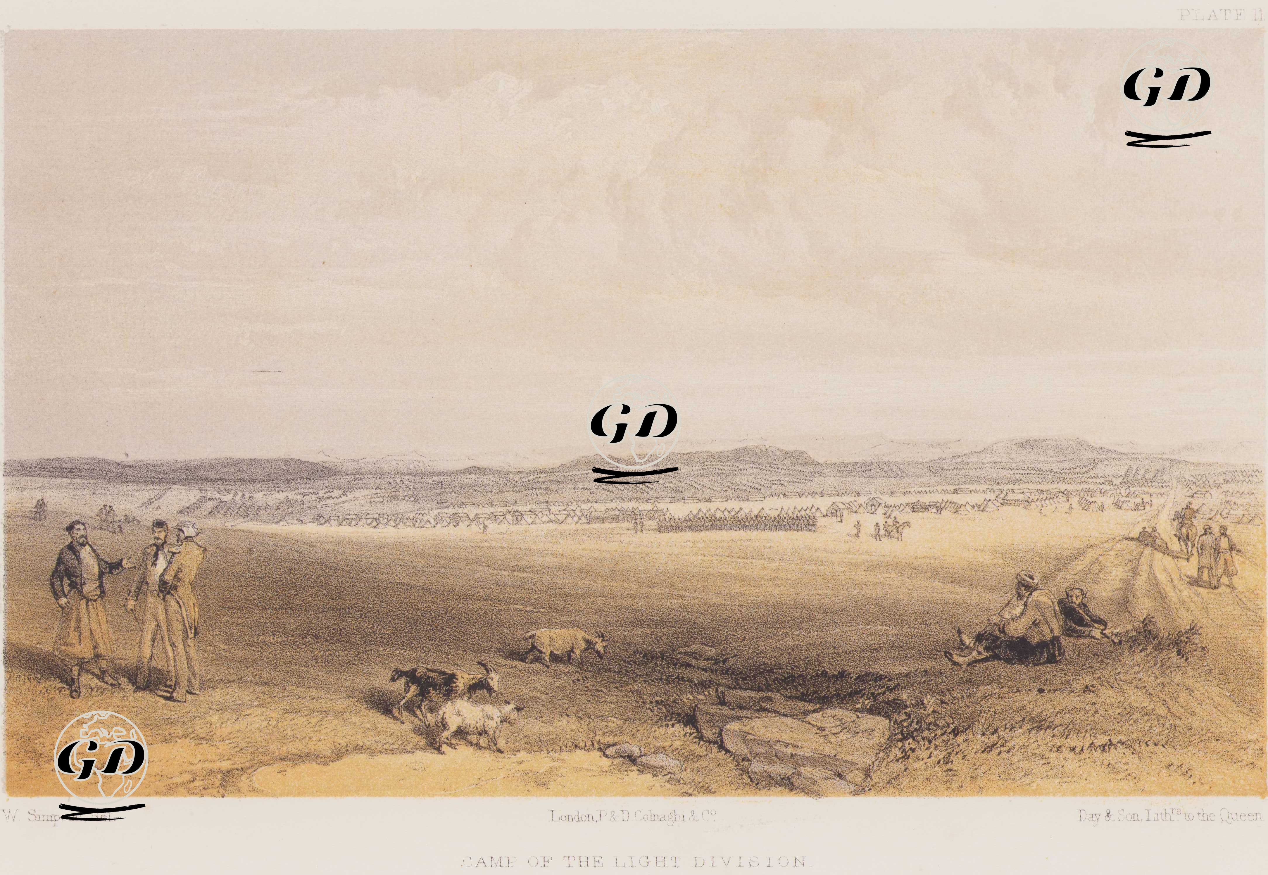 Camp of the Light Division (Plate 11) - William Simpson (1823-1899) - 1856