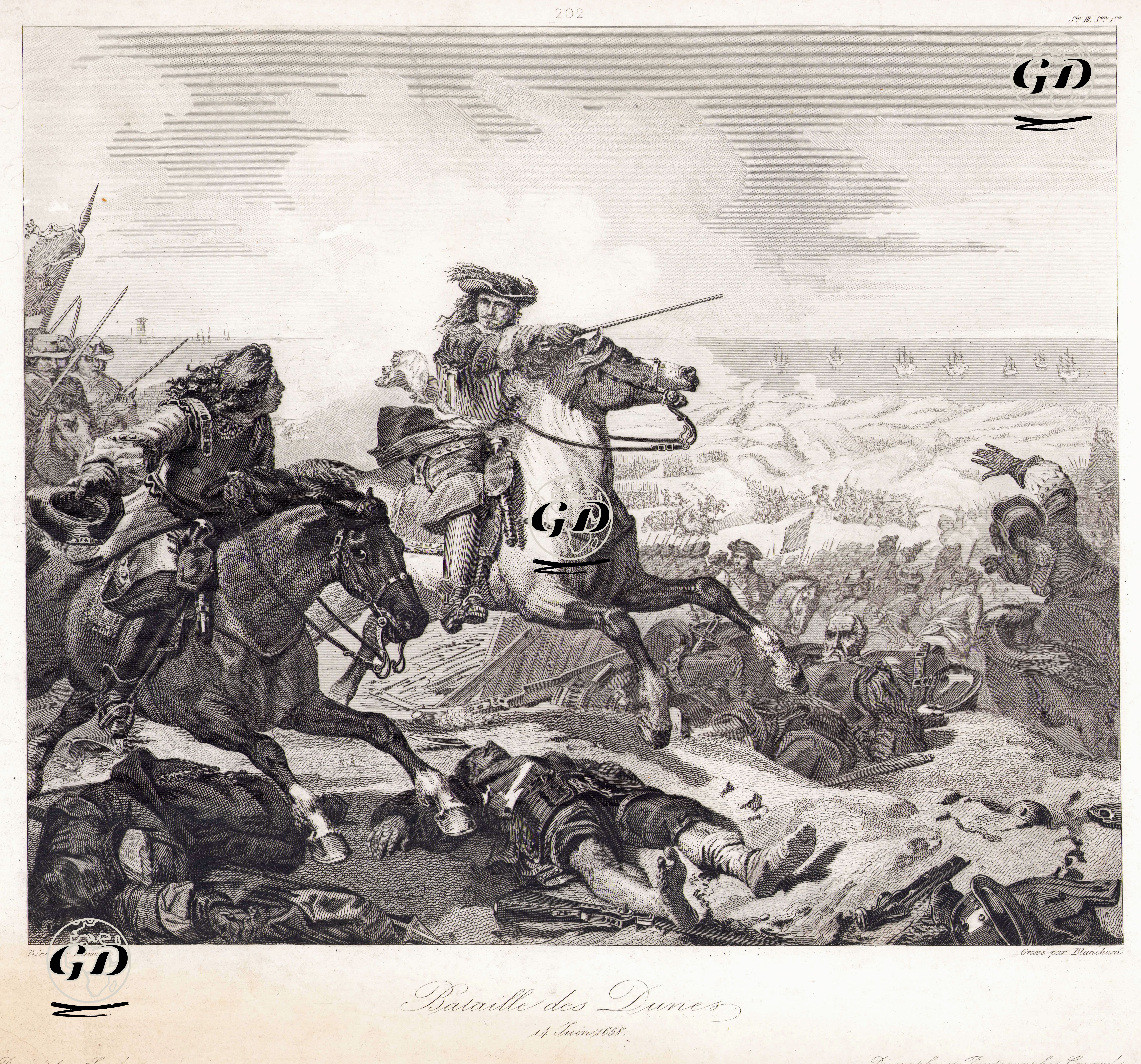 Dunes Savaşı, 14 Haziran 1658 - Charles Philippe Lariviere (1798-1876) - 1840's-1850's