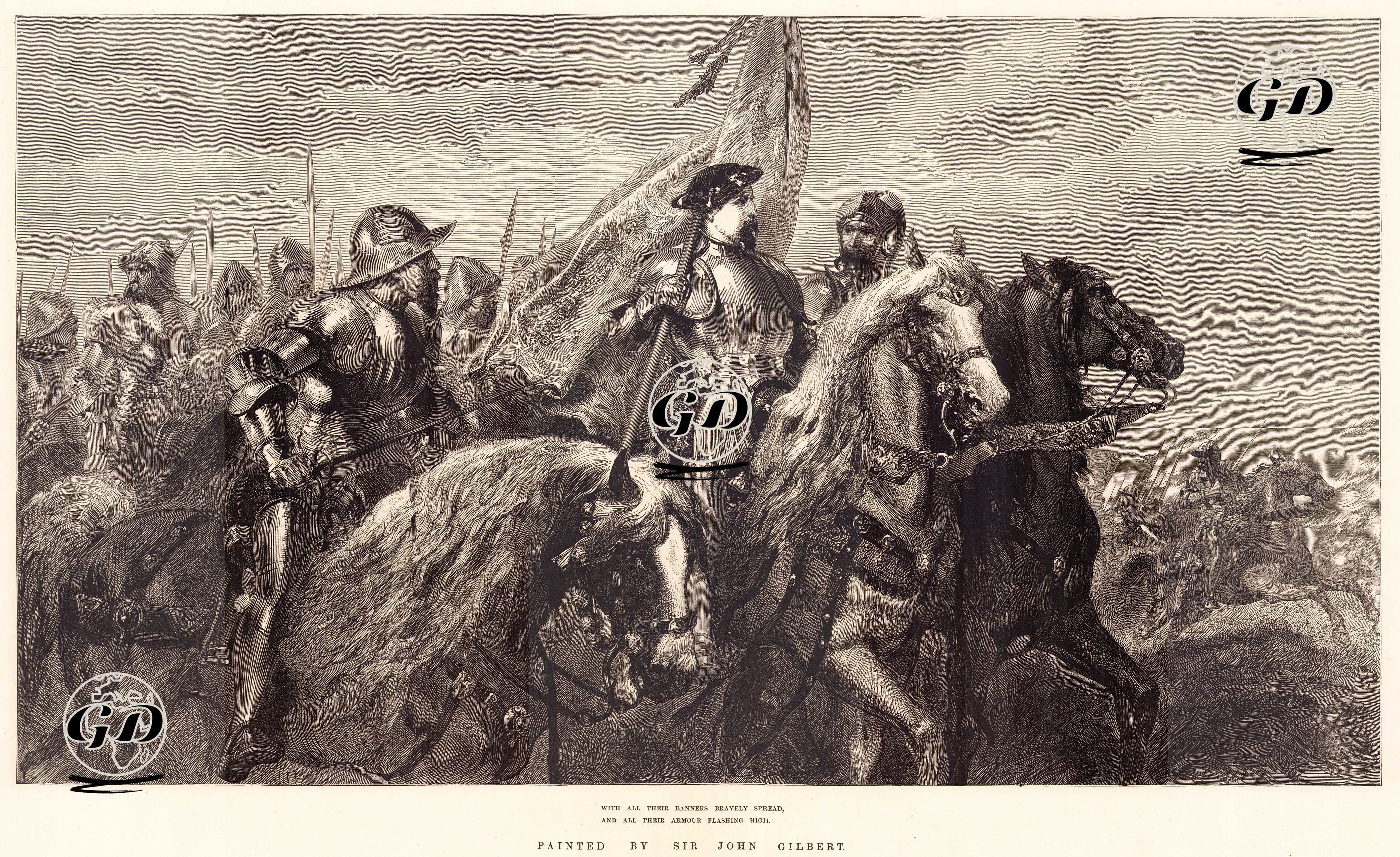 Flodden Savaşı (1513) - John Gilbert (1817-1897) - 1874
