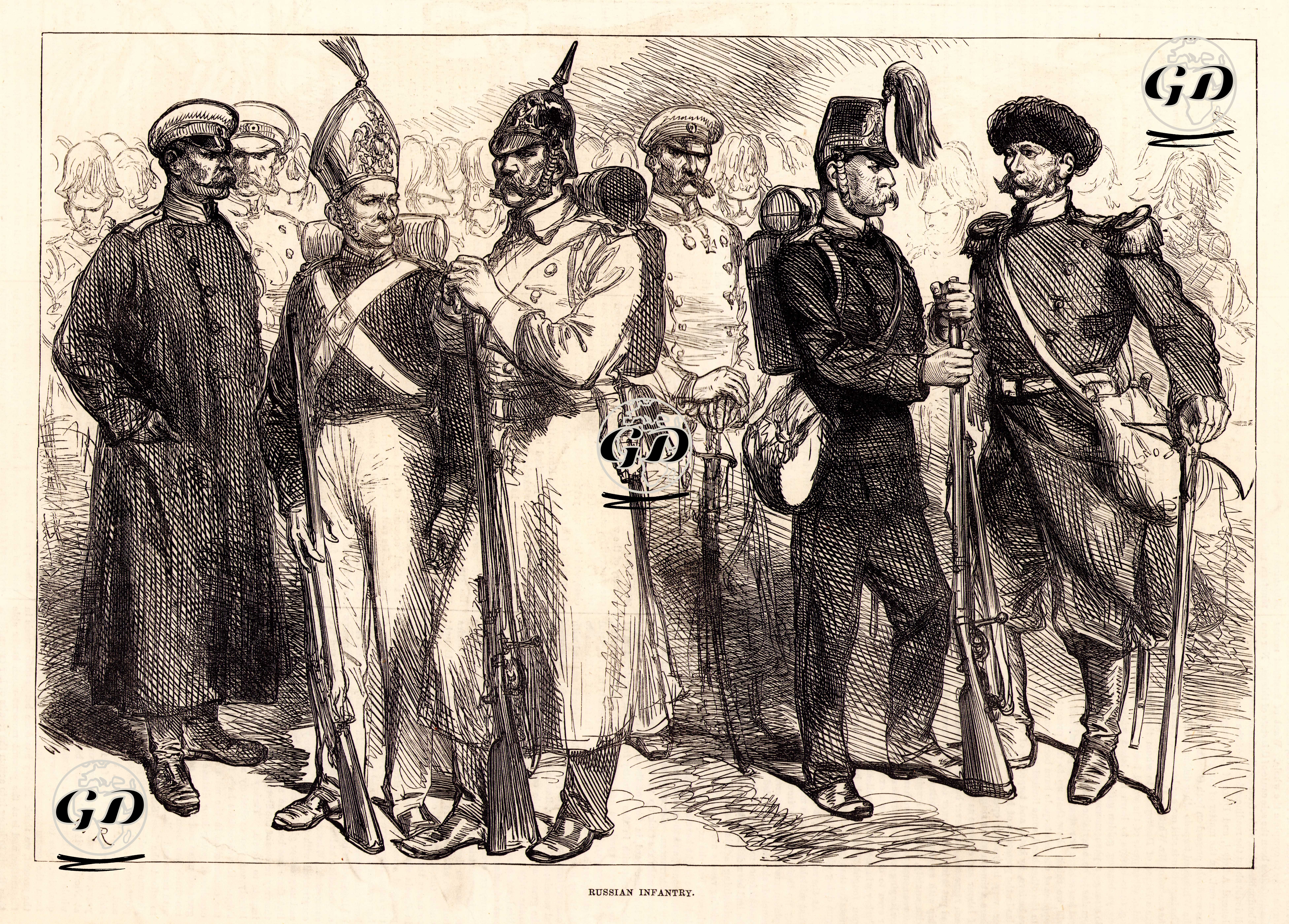 Russian Infantry -  - 1877
