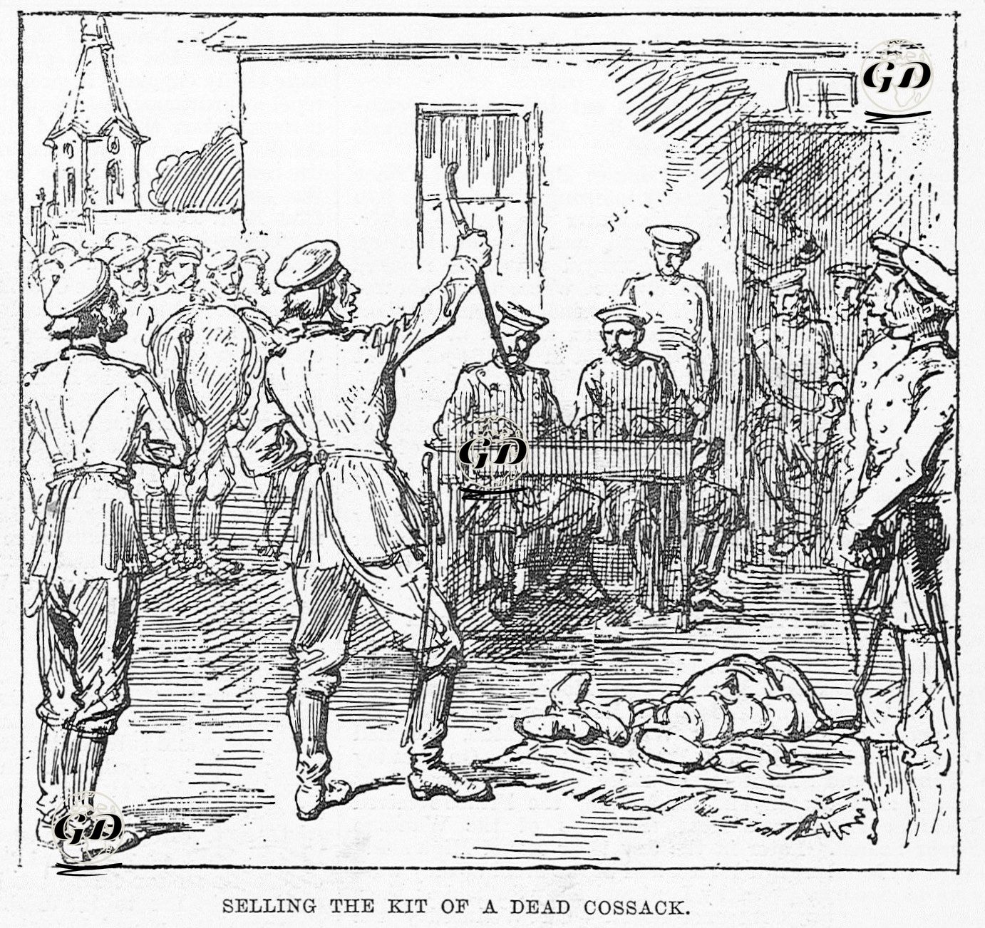 93 Harbi Sırasında Ölen Kazak Askerinin Eşyalarının Satılması -  - 1877