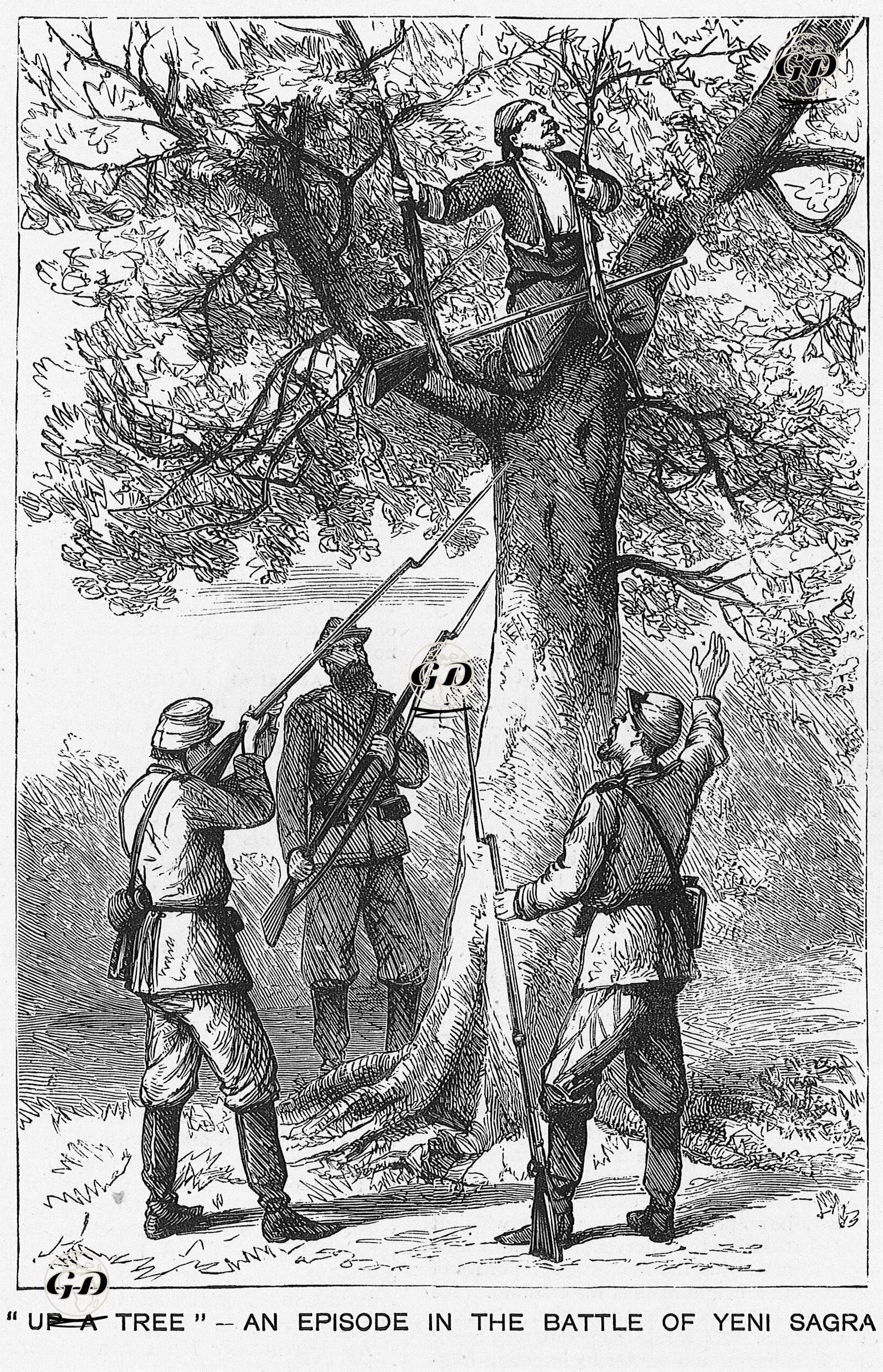 93 Harbi Sırasında Yeni Zağra Savaşından Bir Sahne -  - 1877