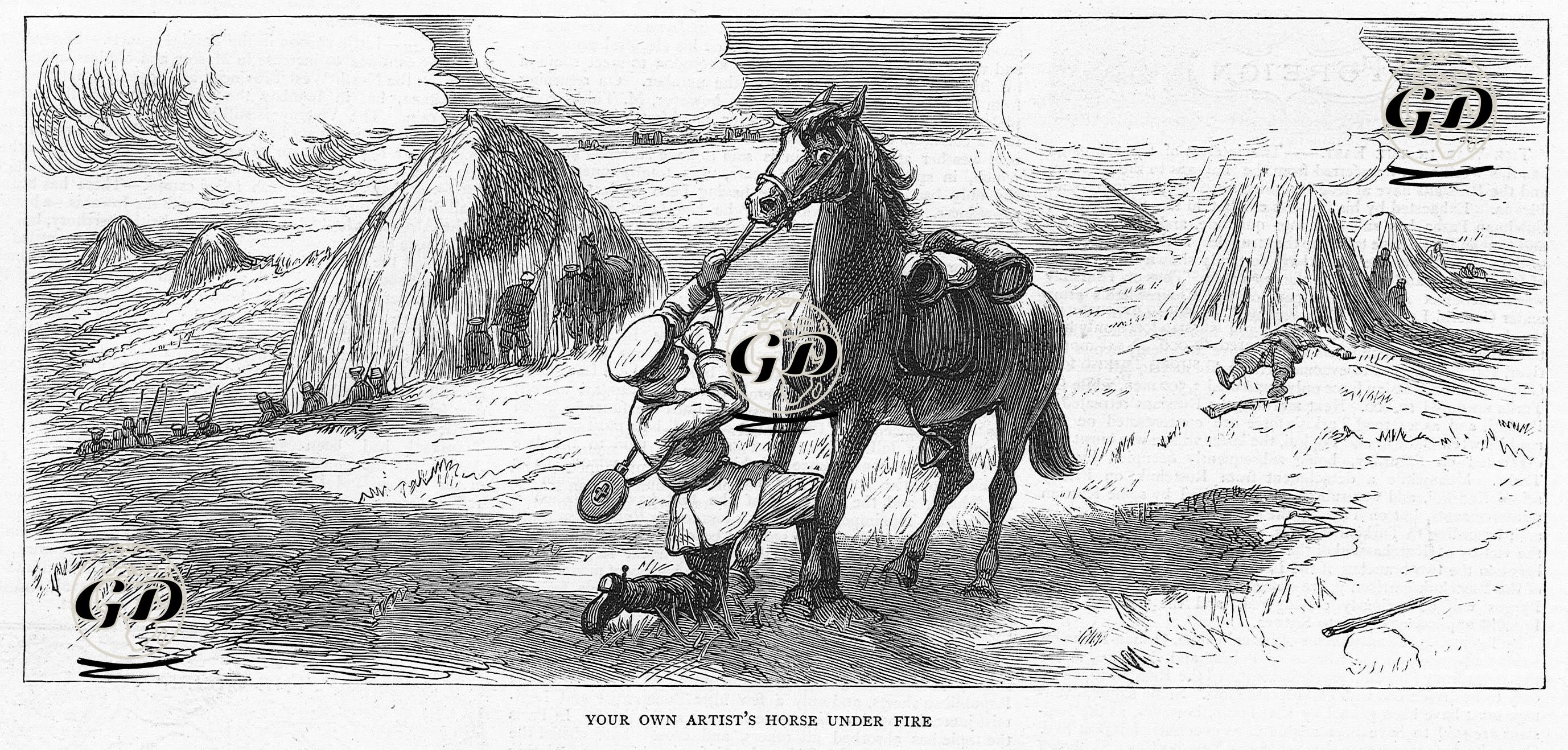 93 Harbi Sırasında Gazete Muhabirinin Ateş Altında Kalması -  - 1877