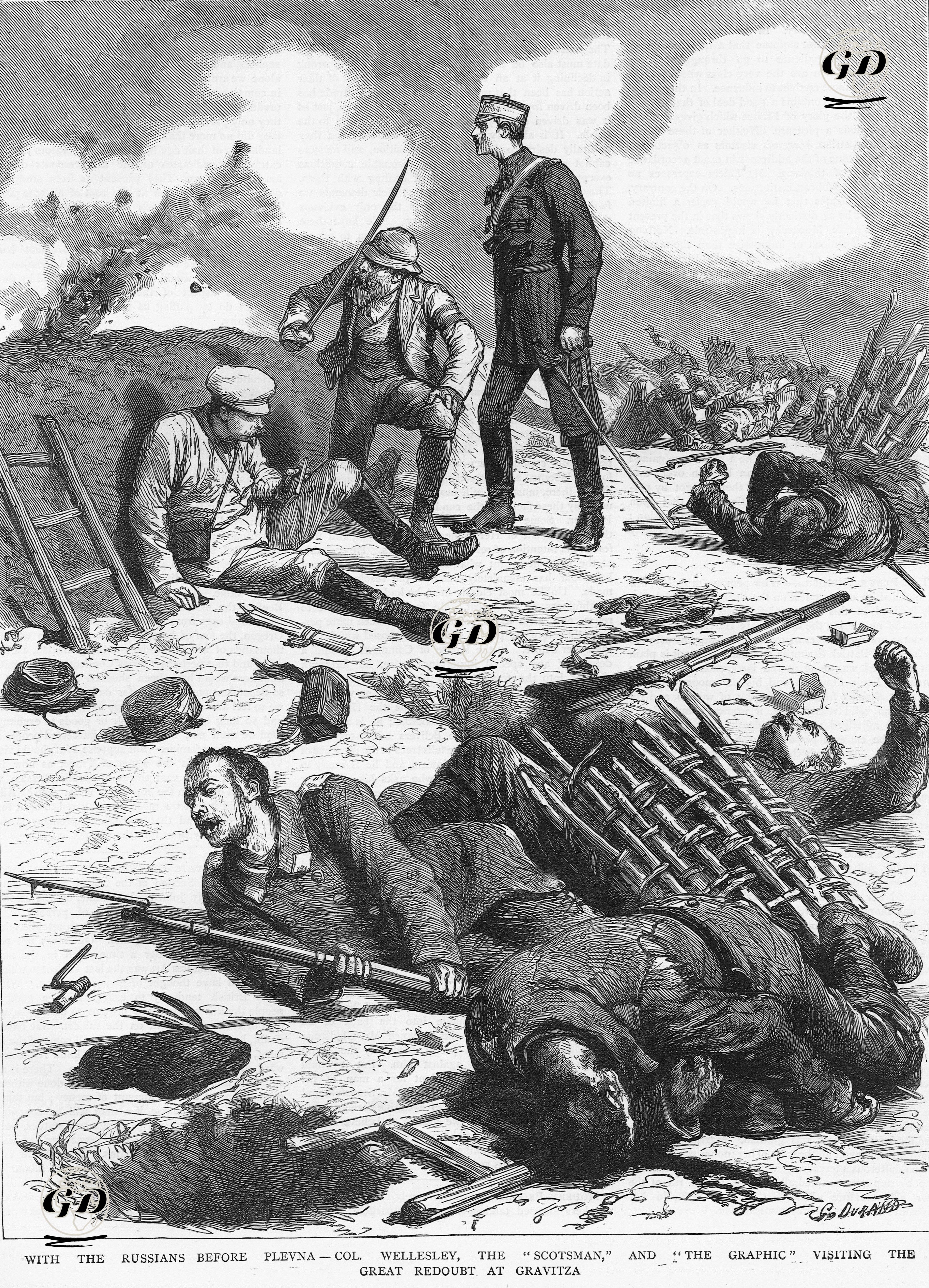 93 Harbi Sırasında Plevna Savaşında Rus Ordusunun Gravitzadaki Tabyaları  -  - 1877