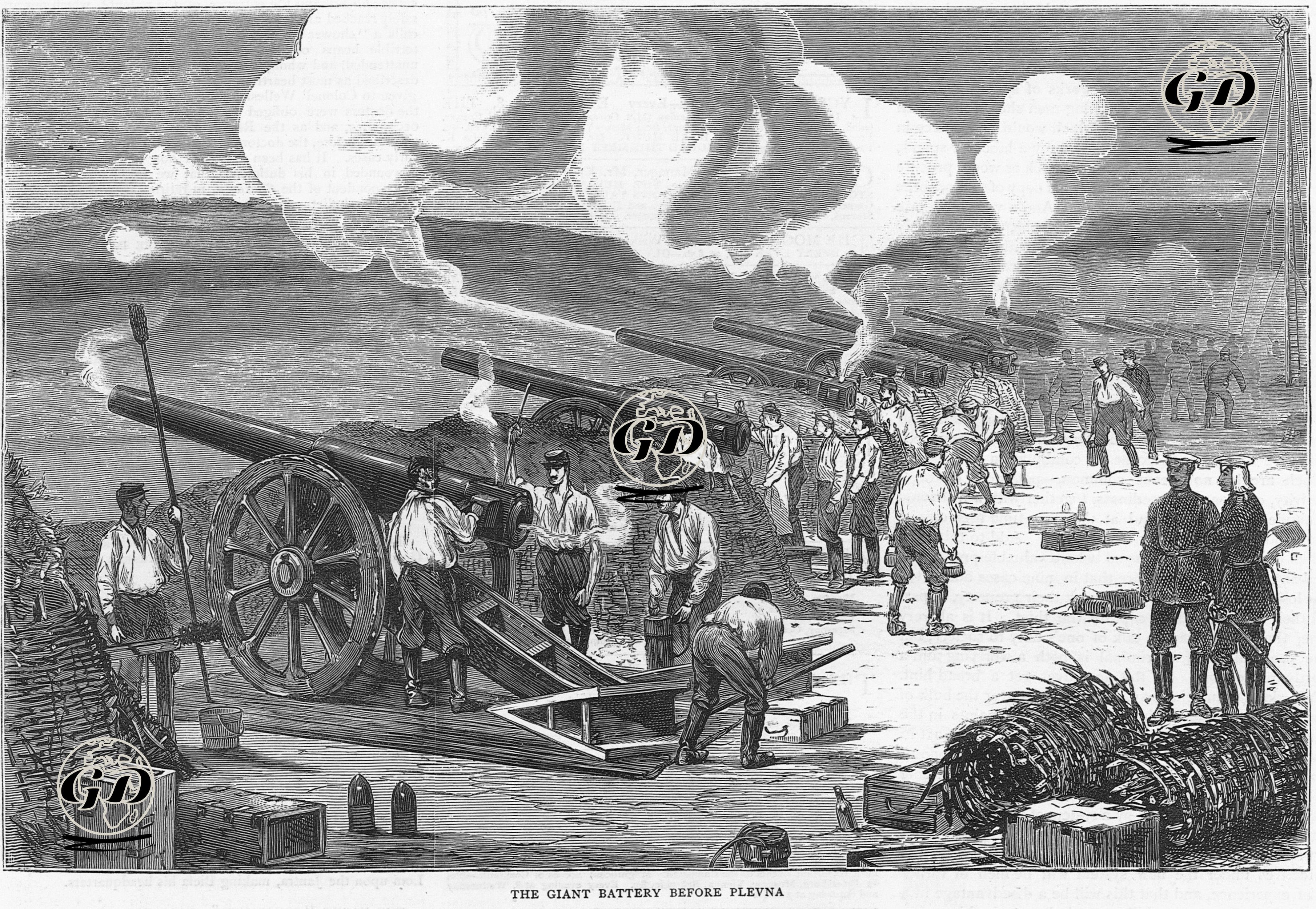 93 Harbi Sırasında Plevna Savaşında Rus Ordusunun Kullandığı Büyük Toplar -  - 1877