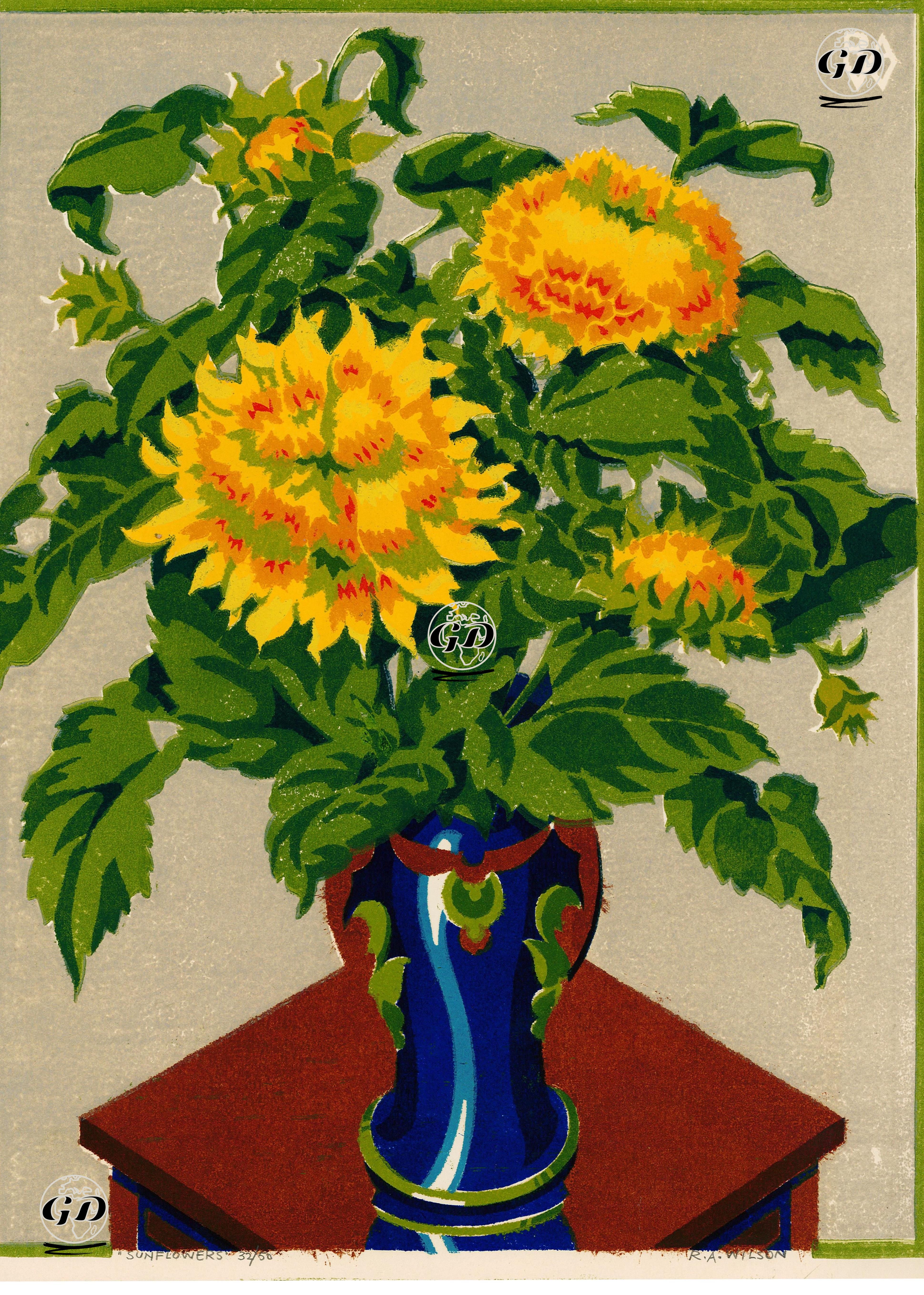 Ayçiçekleri - Robert Arthur Wilson (1884-1979) - 1920's-1930's
