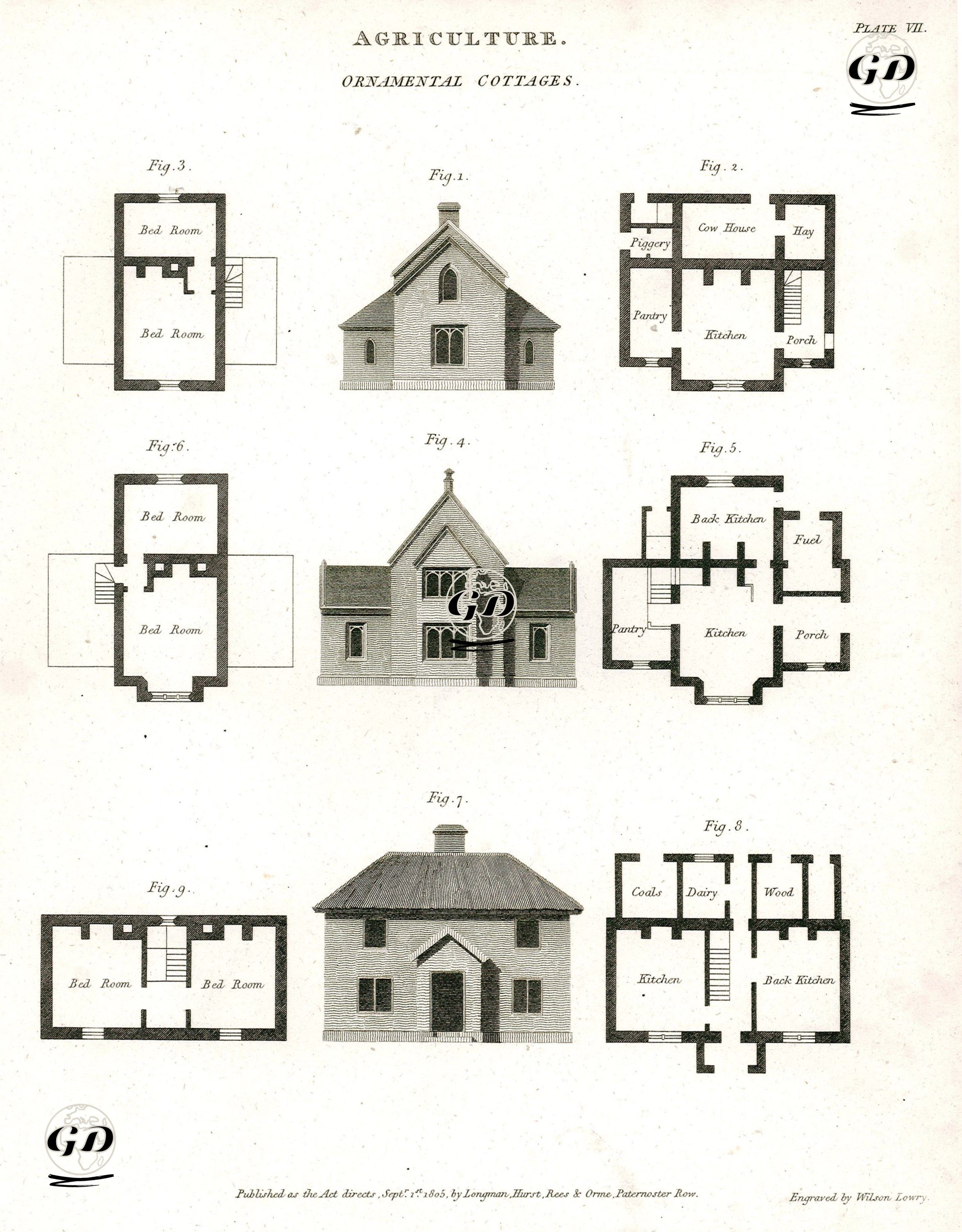 Tarım, Süslemeli(Dekoratif) Çiftlik Evleri, Plate VII. -  - 1805