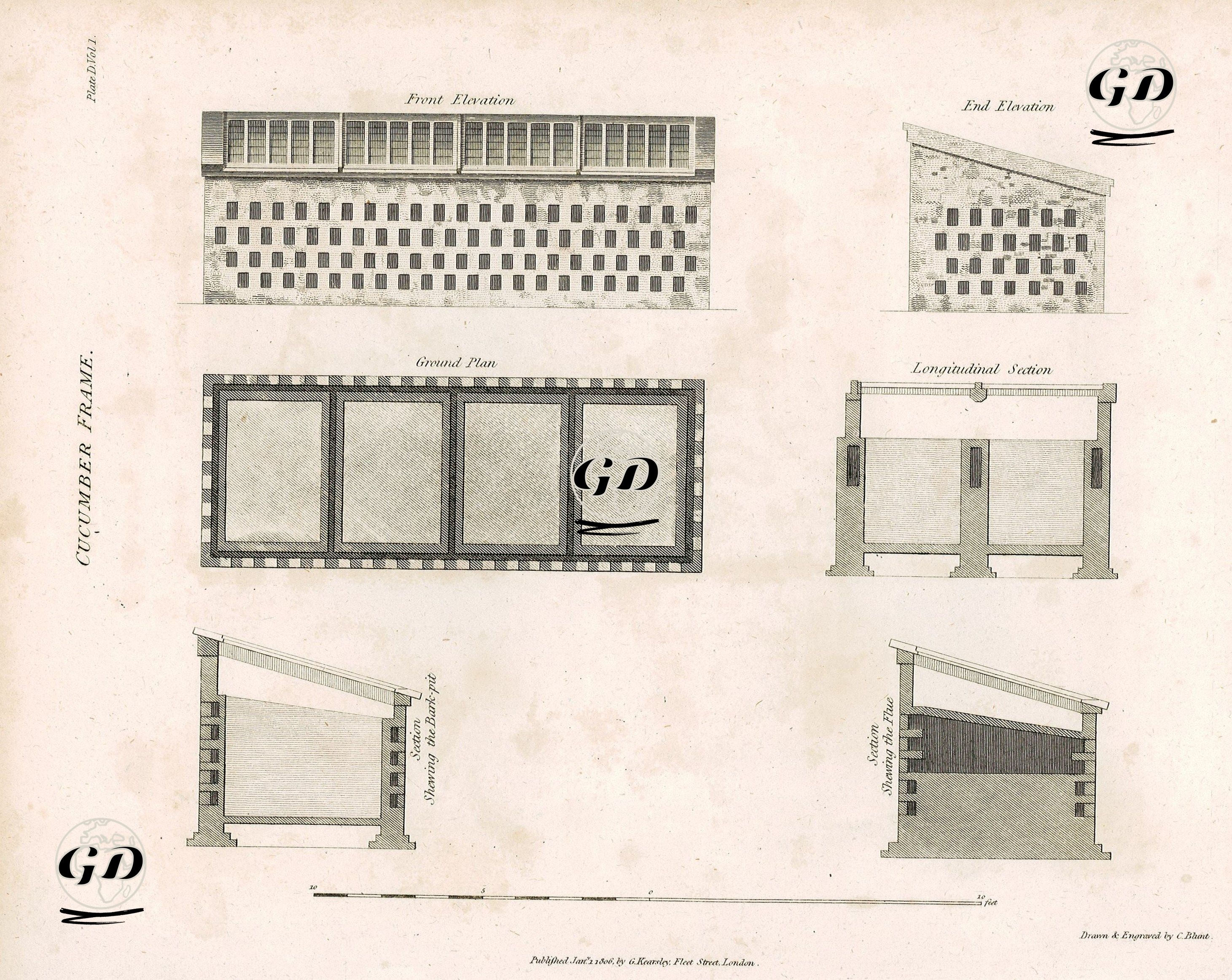 Cucumber Frame, Plate D.Vol.1 - C.Blunt - 1806