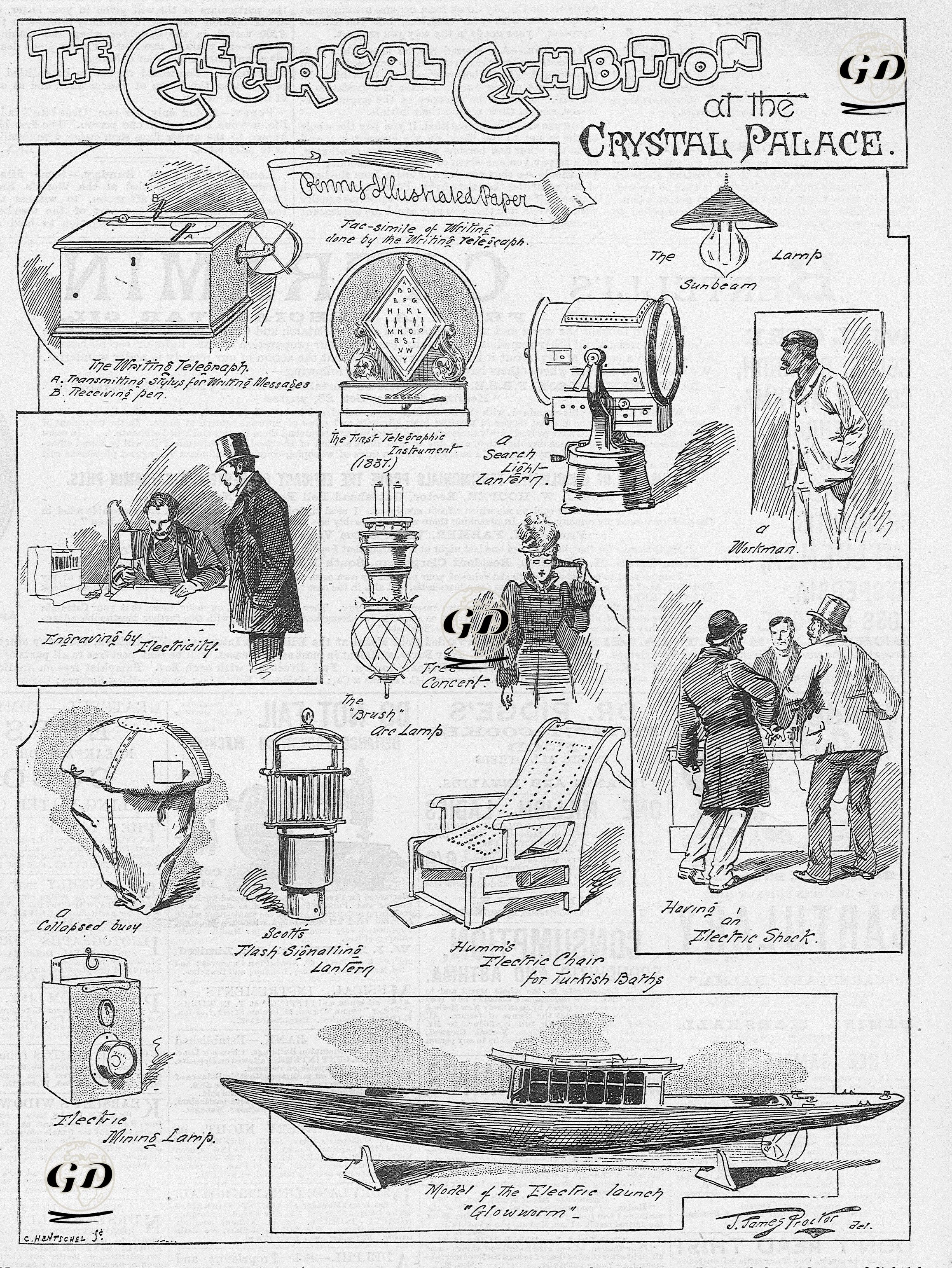 Londra Crystal Palace'de Elektrik Kullanımıyla İlgili Gelişmelerin Yer Aldığı Sergi -  - 1892