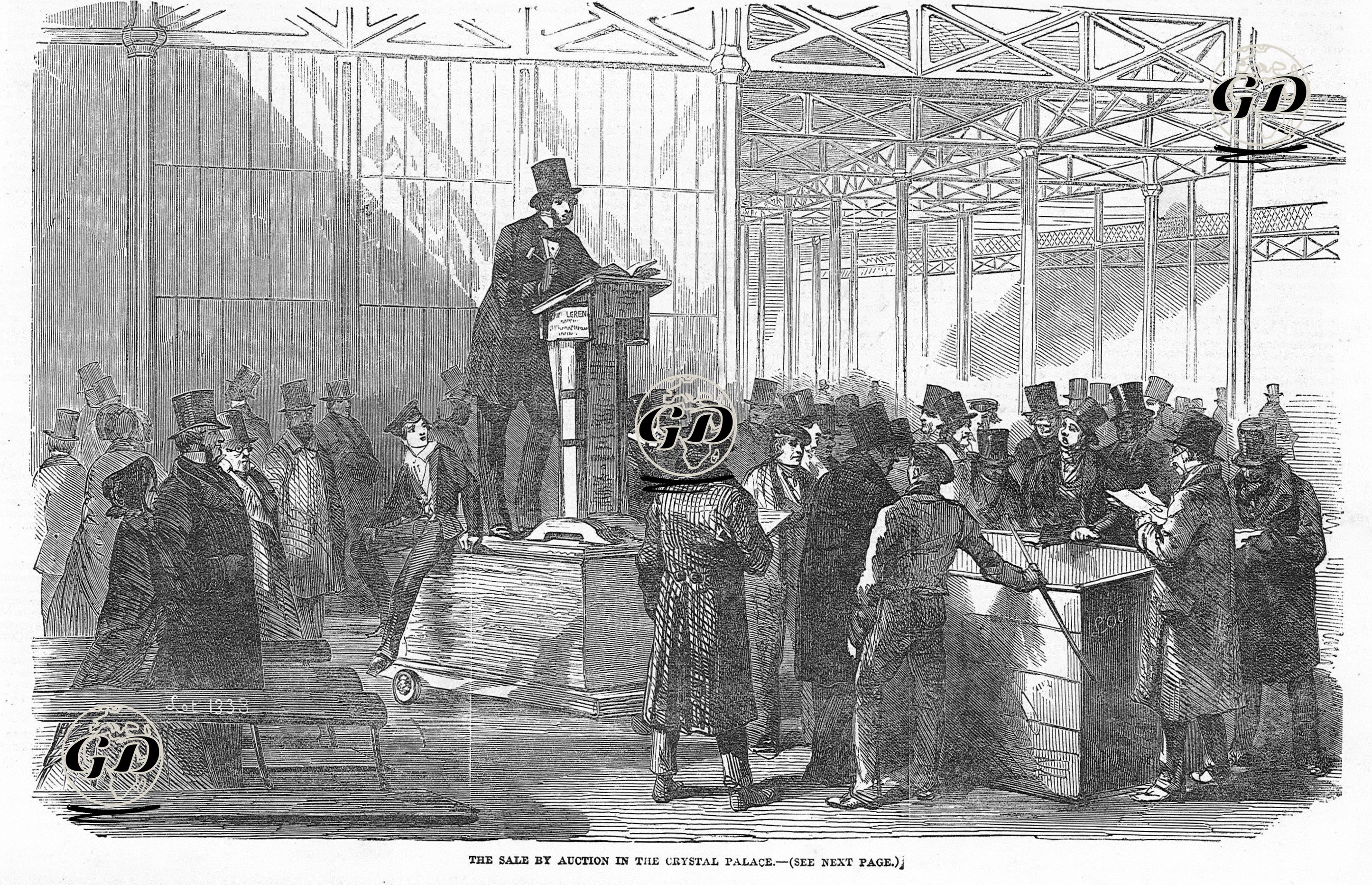The Sale By Auction in the Crystal Palace -  - 1852